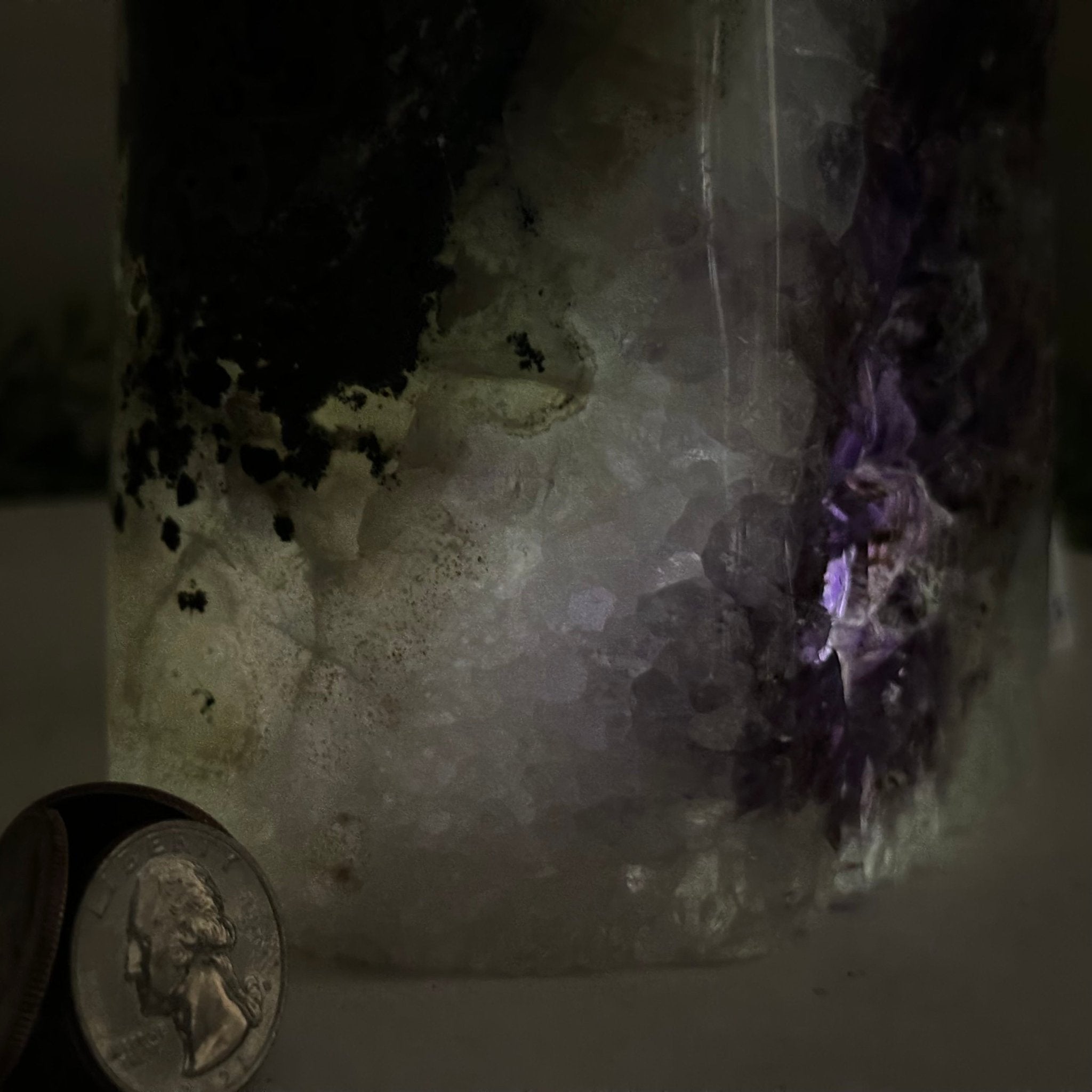 Drusy Amethyst Night Light 4.8 lbs & 5.4" Tall #5800AM - 020 - Brazil GemsBrazil GemsDrusy Amethyst Night Light 4.8 lbs & 5.4" Tall #5800AM - 020Night Lights5800AM - 020