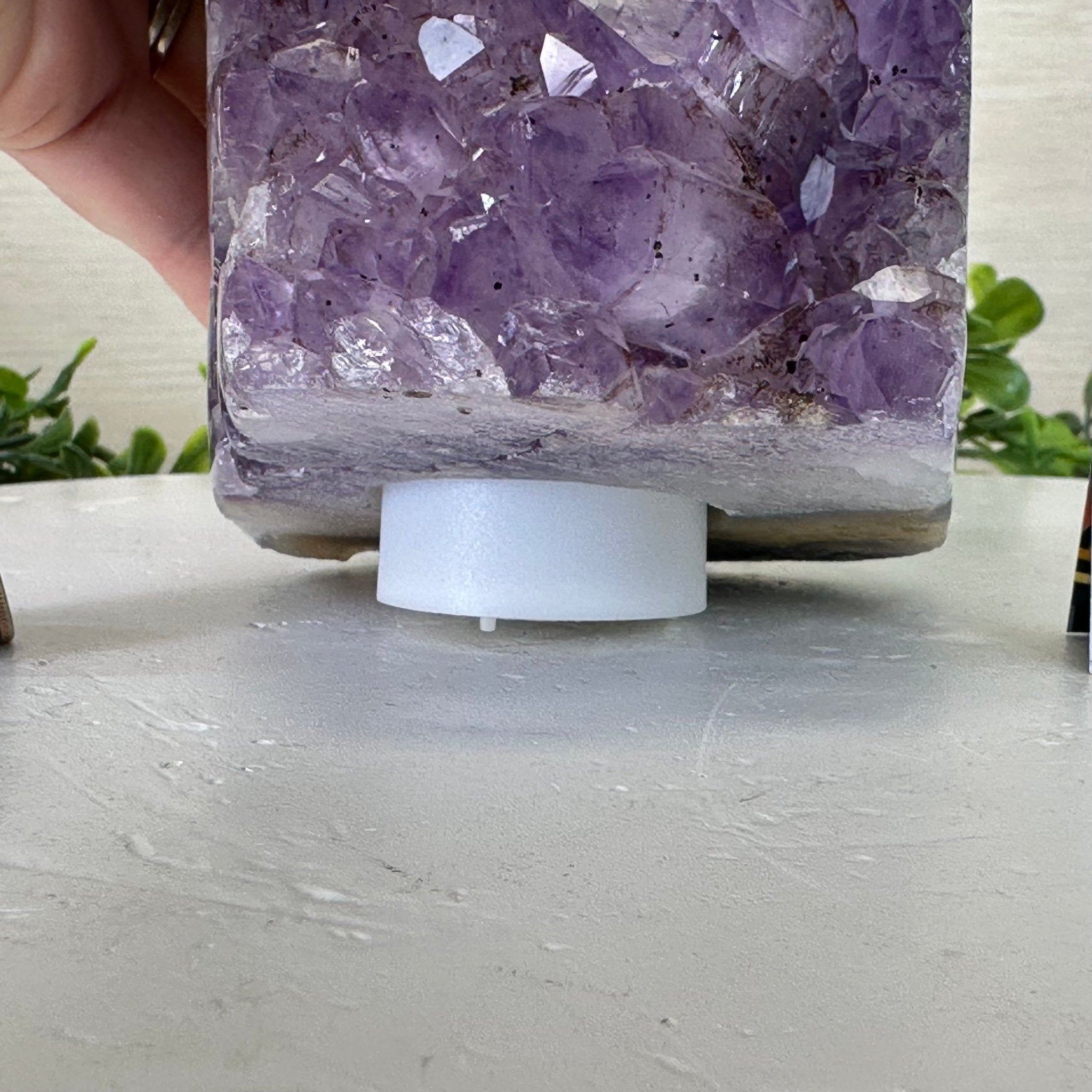 Drusy Amethyst Night Light 5.3 lbs & 7.1" Tall #5800AM - 027 - Brazil GemsBrazil GemsDrusy Amethyst Night Light 5.3 lbs & 7.1" Tall #5800AM - 027Night Lights5800AM - 027