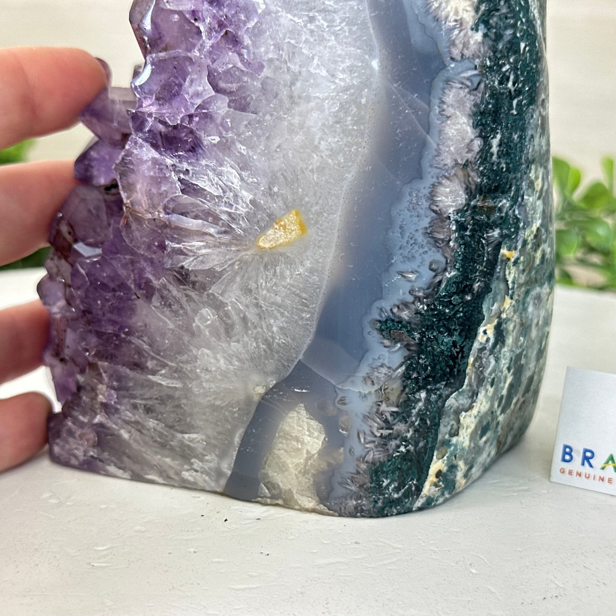 Drusy Amethyst Night Light 5.3 lbs & 7.1" Tall #5800AM - 027 - Brazil GemsBrazil GemsDrusy Amethyst Night Light 5.3 lbs & 7.1" Tall #5800AM - 027Night Lights5800AM - 027