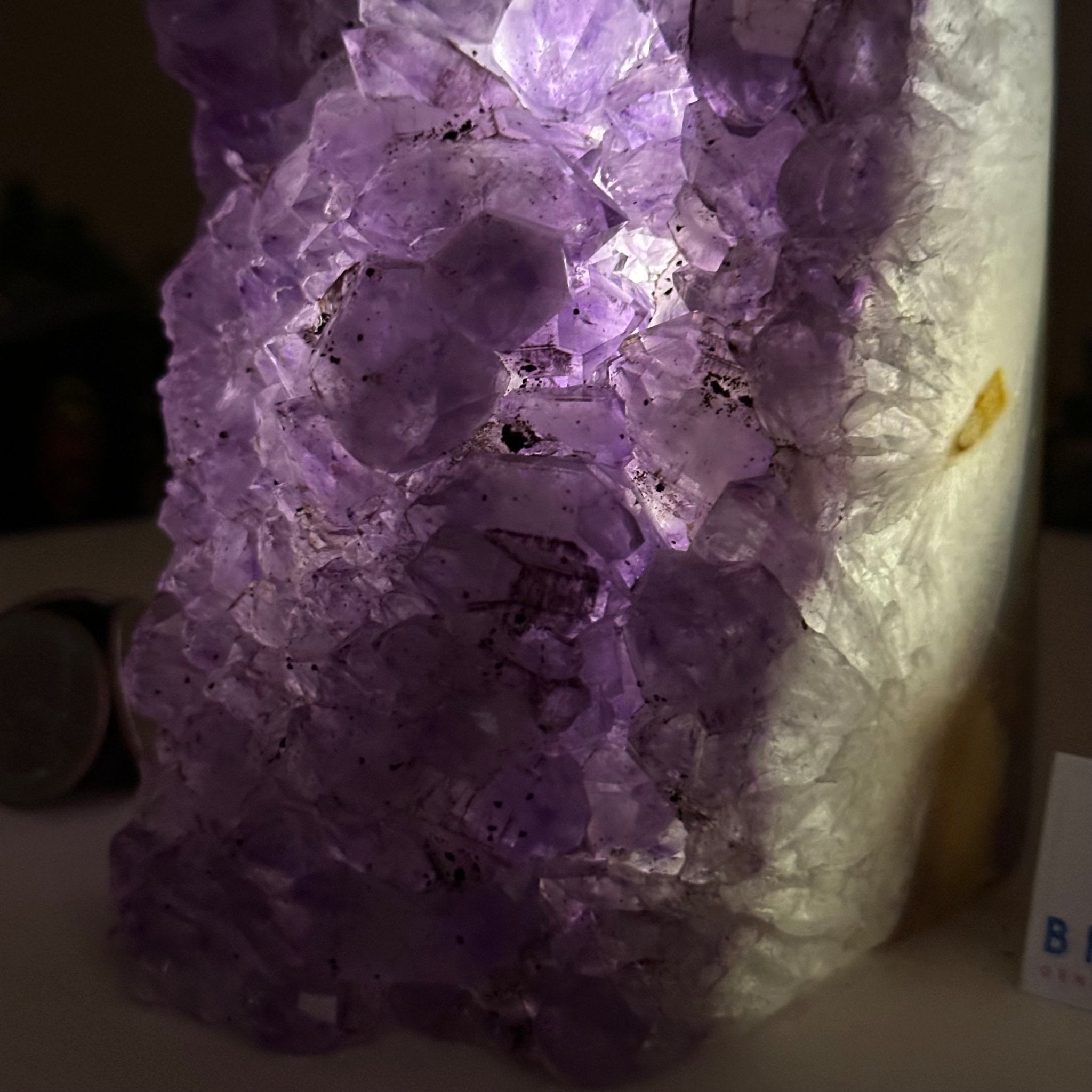 Drusy Amethyst Night Light 5.3 lbs & 7.1" Tall #5800AM - 027 - Brazil GemsBrazil GemsDrusy Amethyst Night Light 5.3 lbs & 7.1" Tall #5800AM - 027Night Lights5800AM - 027