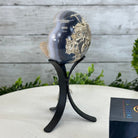 Druzy Agate Sphere on a Metal Stand, 1 lbs & 6.8" Tall #5634-0004 - Brazil GemsBrazil GemsDruzy Agate Sphere on a Metal Stand, 1 lbs & 6.8" Tall #5634-0004Spheres5634-0004