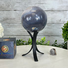 Druzy Agate Sphere on a Metal Stand, 2.1 lbs & 7.5" Tall #5634 - 0010 - Brazil GemsBrazil GemsDruzy Agate Sphere on a Metal Stand, 2.1 lbs & 7.5" Tall #5634 - 0010Spheres5634 - 0010