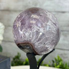 Druzy Amethyst Sphere on a Metal Stand, 1.2 lbs & 6.8" Tall #5630-0039 - Brazil GemsBrazil GemsDruzy Amethyst Sphere on a Metal Stand, 1.2 lbs & 6.8" Tall #5630-0039Spheres5630-0039
