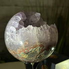 Druzy Amethyst Sphere on a Metal Stand, 2.1 lbs & 7.6" Tall #5630-0044 - Brazil GemsBrazil GemsDruzy Amethyst Sphere on a Metal Stand, 2.1 lbs & 7.6" Tall #5630-0044Spheres5630-0044