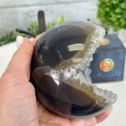 Druzy Amethyst Sphere on a Metal Stand, 2.6 lbs & 8.7" Tall #5630-0049 - Brazil GemsBrazil GemsDruzy Amethyst Sphere on a Metal Stand, 2.6 lbs & 8.7" Tall #5630-0049Spheres5630-0049