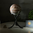 Druzy Amethyst Sphere on a Metal Stand, 2.7 lbs & 8.3" Tall #5630-0051 - Brazil GemsBrazil GemsDruzy Amethyst Sphere on a Metal Stand, 2.7 lbs & 8.3" Tall #5630-0051Spheres5630-0051