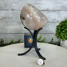 Druzy White Amethyst Sphere on a Metal Stand, 3.7 lbs & 9" Tall #5630-0057 - Brazil GemsBrazil GemsDruzy White Amethyst Sphere on a Metal Stand, 3.7 lbs & 9" Tall #5630-0057Spheres5630-0057