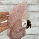 Extra Large Hand-Carved Rose Quartz Cockatoo Bird w/ Amethyst Base, 18.5" Tall #3006-RQCAM-012 - Brazil GemsBrazil GemsExtra Large Hand-Carved Rose Quartz Cockatoo Bird w/ Amethyst Base, 18.5" Tall #3006-RQCAM-012Crystal Birds3006-RQCAM-012