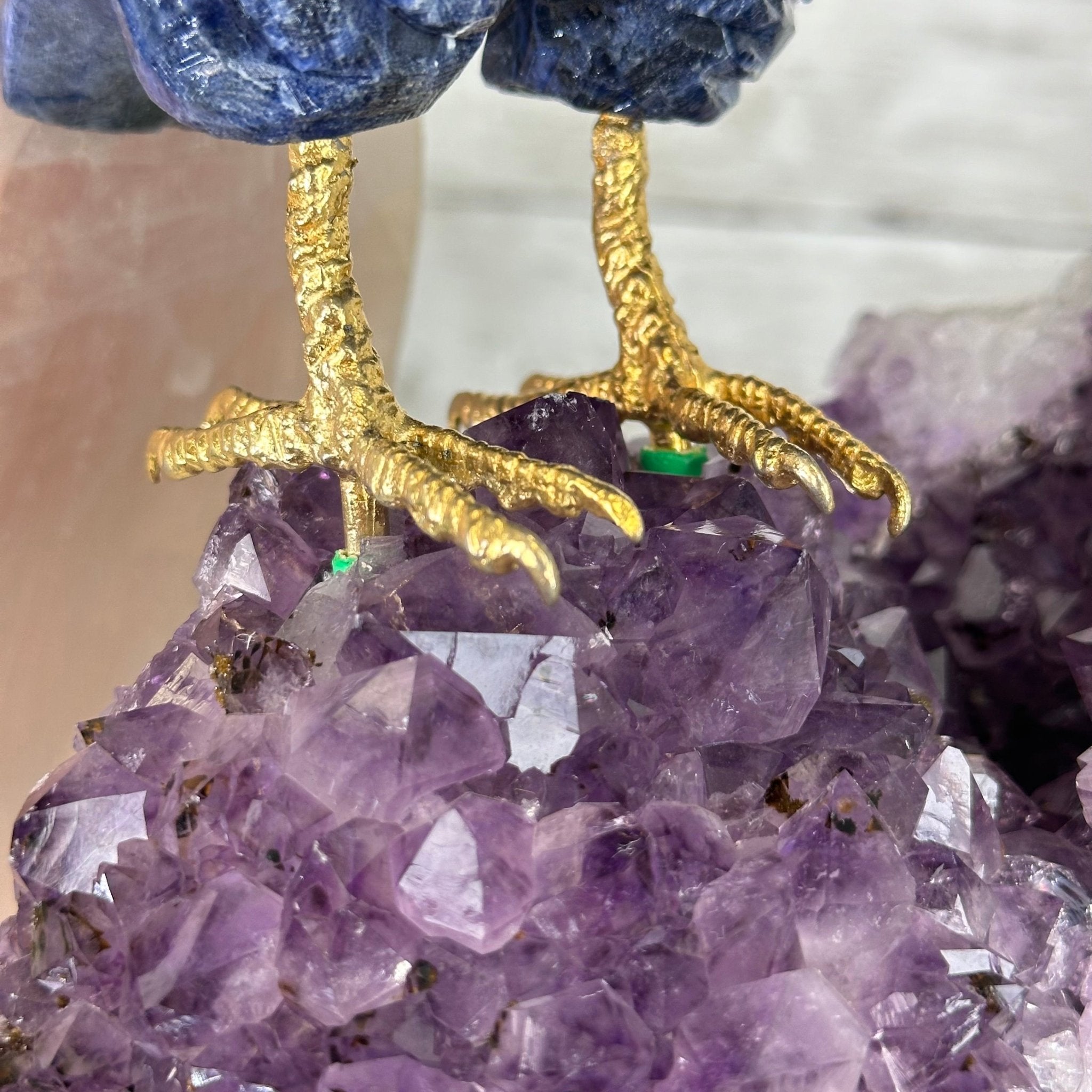 Popular Wizard pewter on amethyst rock