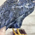 Extra Large Hand-Carved Sodalite Cockatoo Bird w/ Amethyst Base, 20" Tall #3006-SOCAM-007 - Brazil GemsBrazil GemsExtra Large Hand-Carved Sodalite Cockatoo Bird w/ Amethyst Base, 20" Tall #3006-SOCAM-007Crystal Birds3006-SOCAM-007