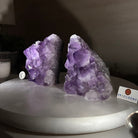 Extra Plus Amethyst Crystal Bookends, 6.9 lbs & 5.3" Tall #5151AM - 062 - Brazil GemsBrazil GemsExtra Plus Amethyst Crystal Bookends, 6.9 lbs & 5.3" Tall #5151AM - 062Bookends5151AM - 062