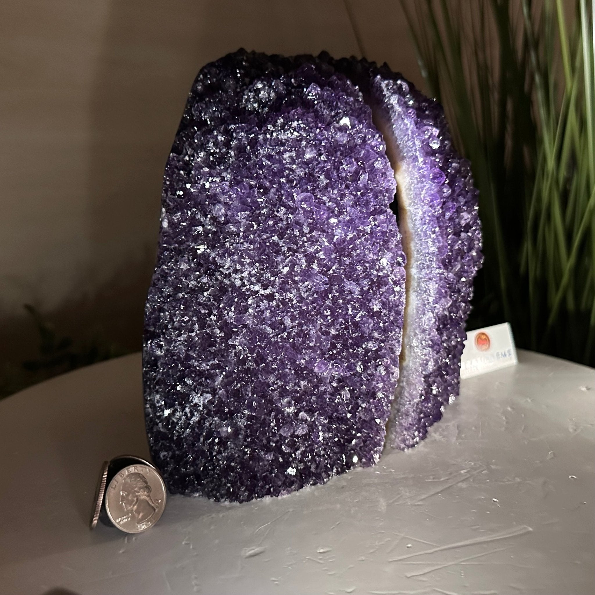 Extra Plus Quality Amethyst Bookends, 10.7 lbs & 7" Tall #5151AM - 090 - Brazil GemsBrazil GemsExtra Plus Quality Amethyst Bookends, 10.7 lbs & 7" Tall #5151AM - 090Bookends5151AM - 090