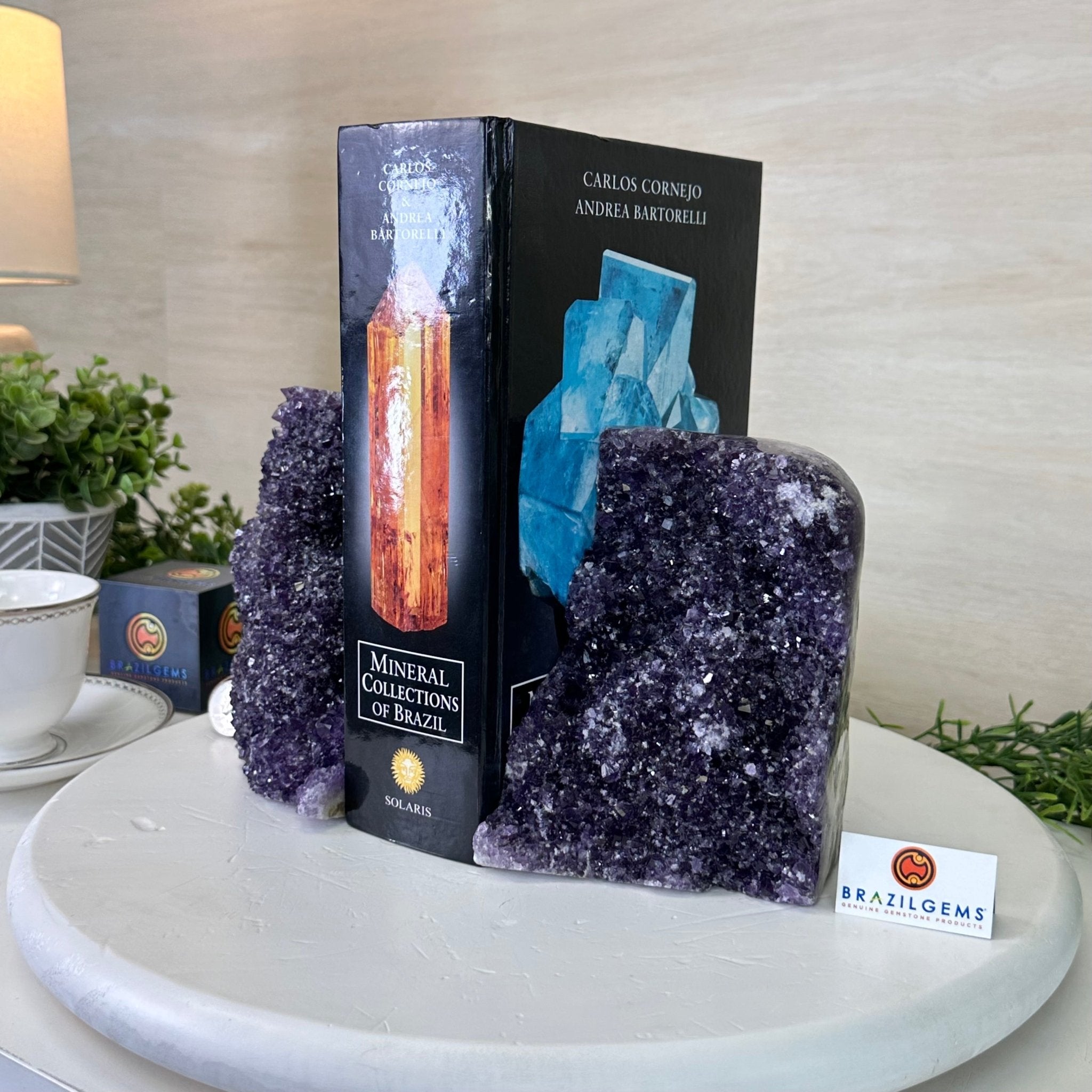 Extra Plus Quality Amethyst Bookends, 10.9 lbs & 5.5" Tall #5151AM - 091 - Brazil GemsBrazil GemsExtra Plus Quality Amethyst Bookends, 10.9 lbs & 5.5" Tall #5151AM - 091Bookends5151AM - 091