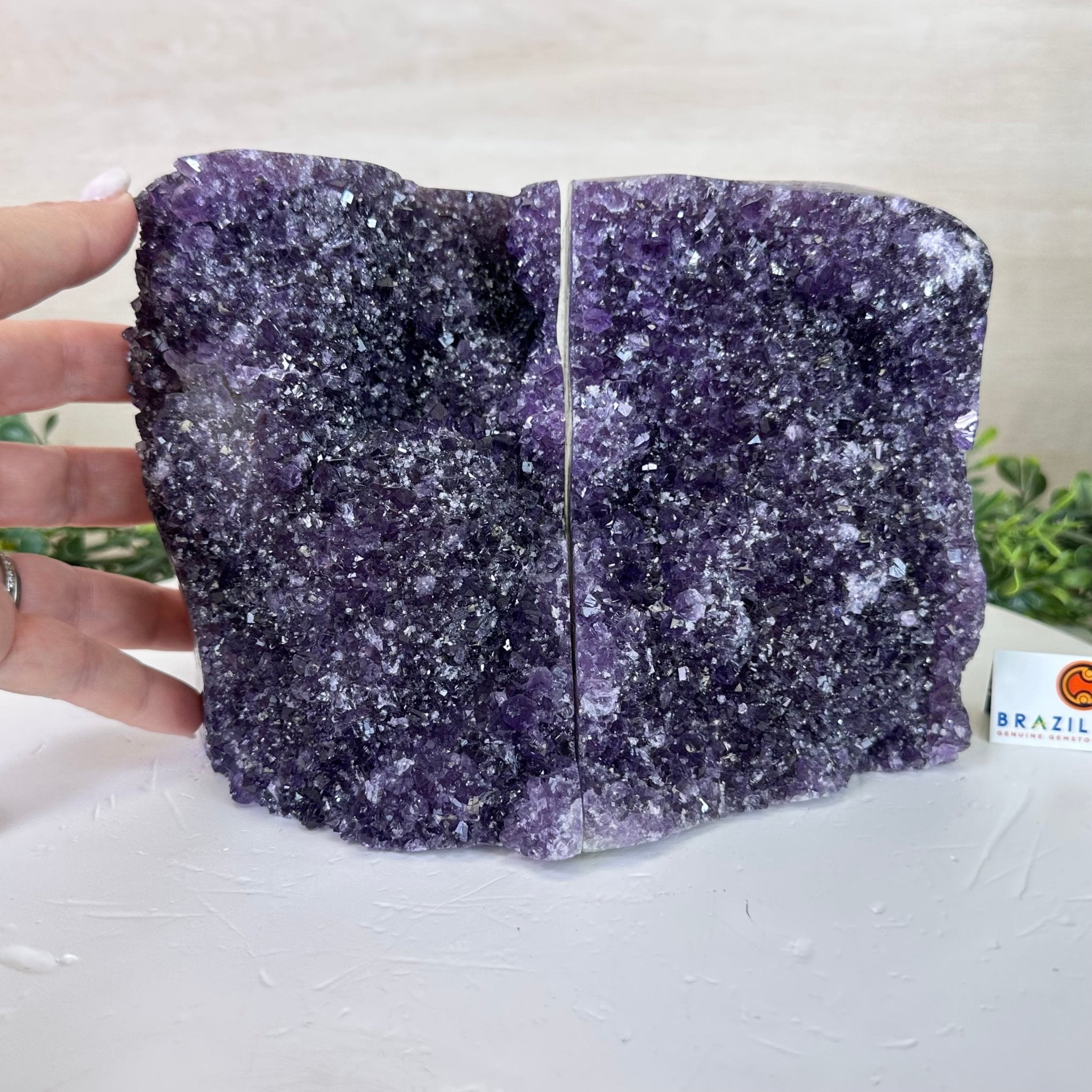 Extra Plus Quality Amethyst Bookends, 10.9 lbs & 5.5" Tall #5151AM - 091 - Brazil GemsBrazil GemsExtra Plus Quality Amethyst Bookends, 10.9 lbs & 5.5" Tall #5151AM - 091Bookends5151AM - 091