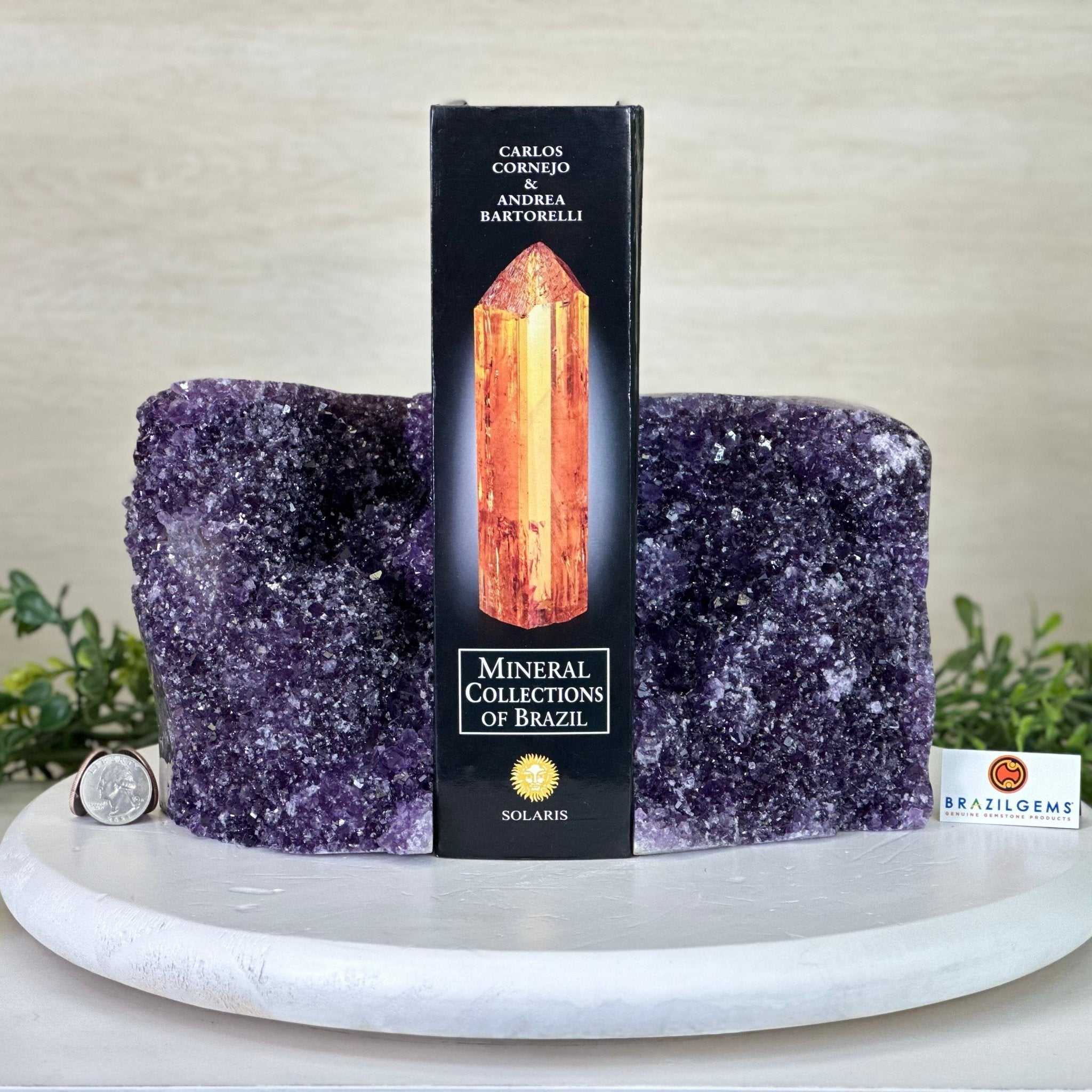 Extra Plus Quality Amethyst Bookends, 10.9 lbs & 5.5" Tall #5151AM - 091 - Brazil GemsBrazil GemsExtra Plus Quality Amethyst Bookends, 10.9 lbs & 5.5" Tall #5151AM - 091Bookends5151AM - 091