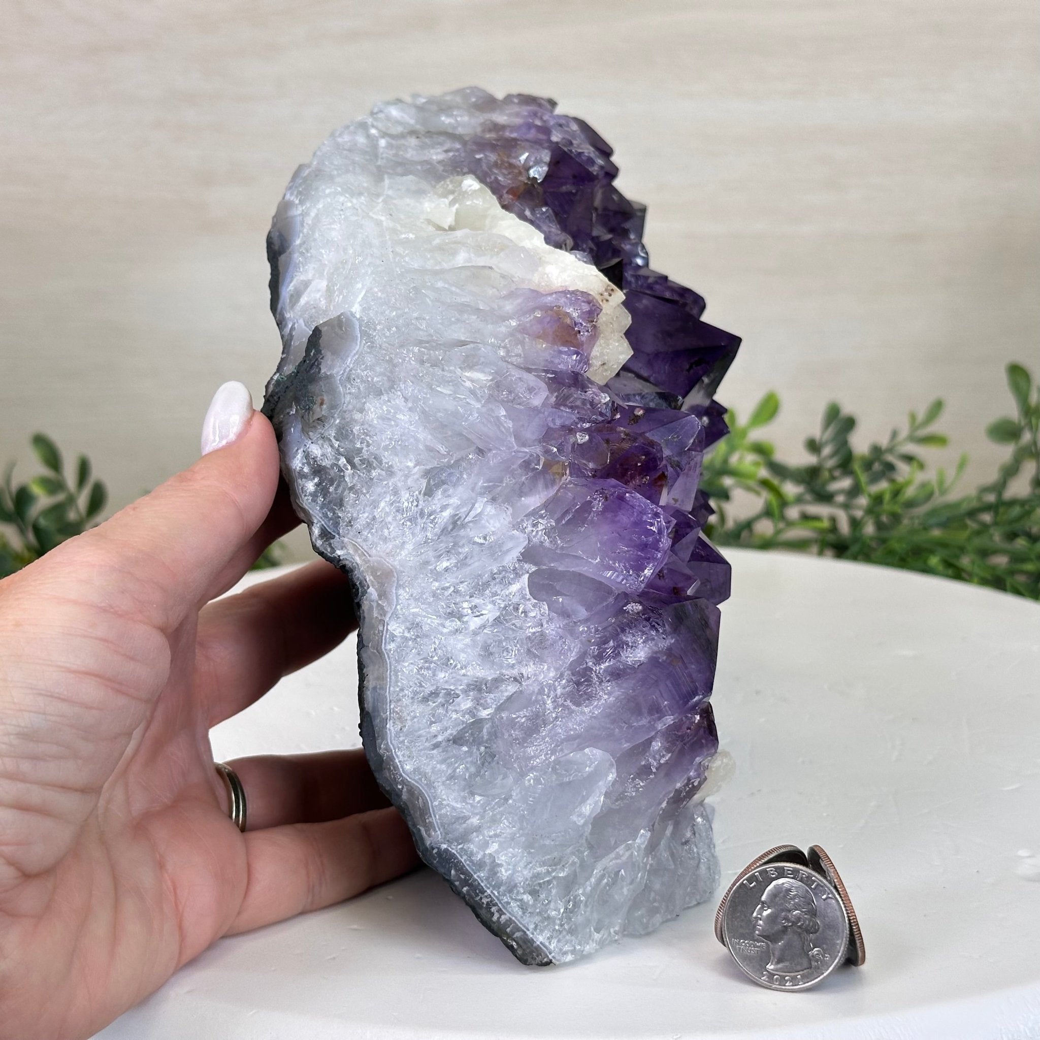 Extra Plus Quality Amethyst Bookends, 12.1 lbs & 6.3" Tall #5151AM - 066 - Brazil GemsBrazil GemsExtra Plus Quality Amethyst Bookends, 12.1 lbs & 6.3" Tall #5151AM - 066Bookends5151AM - 066