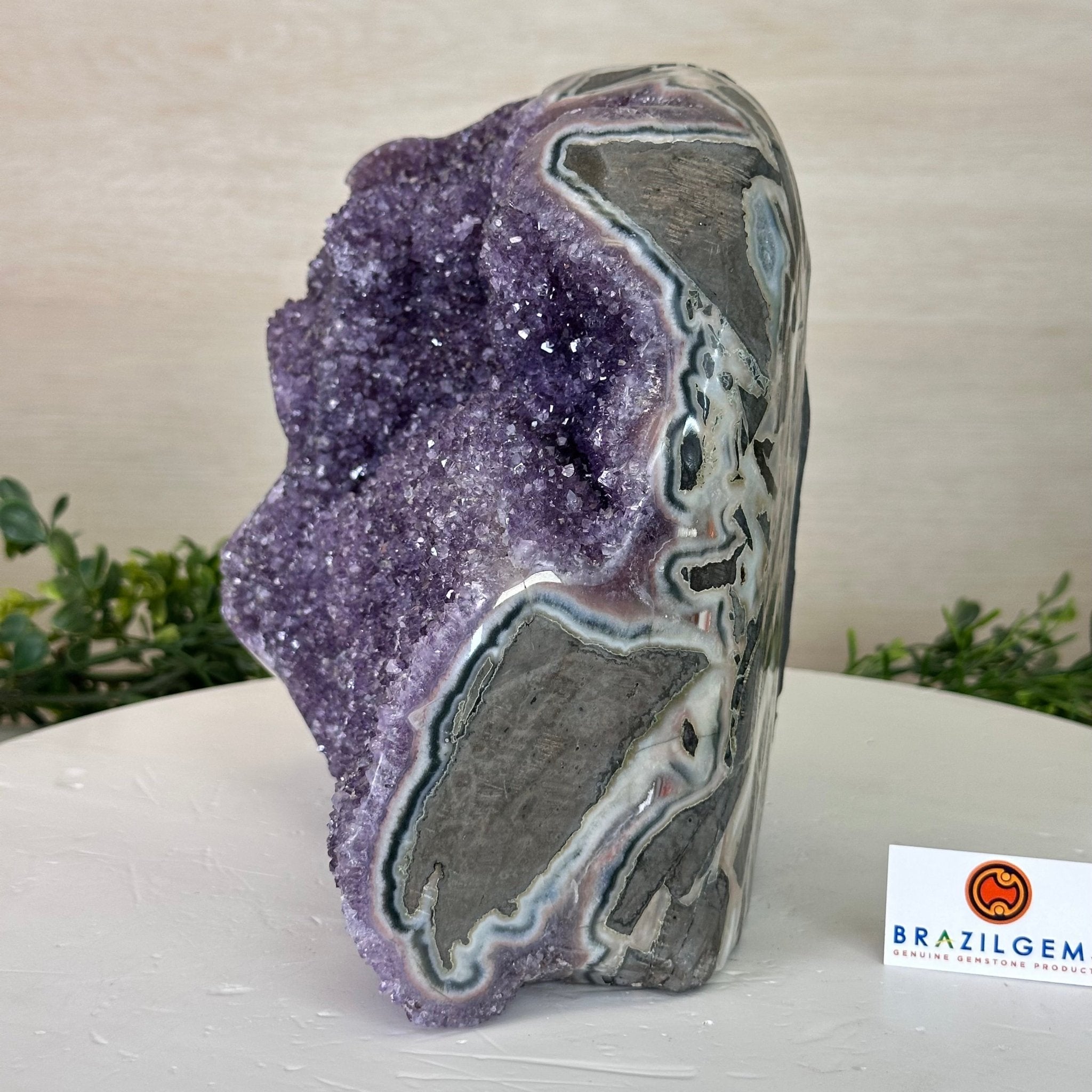 Extra Plus Quality Amethyst Bookends, 12.8 lbs & 7.2" Tall #5151AM - 092 - Brazil GemsBrazil GemsExtra Plus Quality Amethyst Bookends, 12.8 lbs & 7.2" Tall #5151AM - 092Bookends5151AM - 092