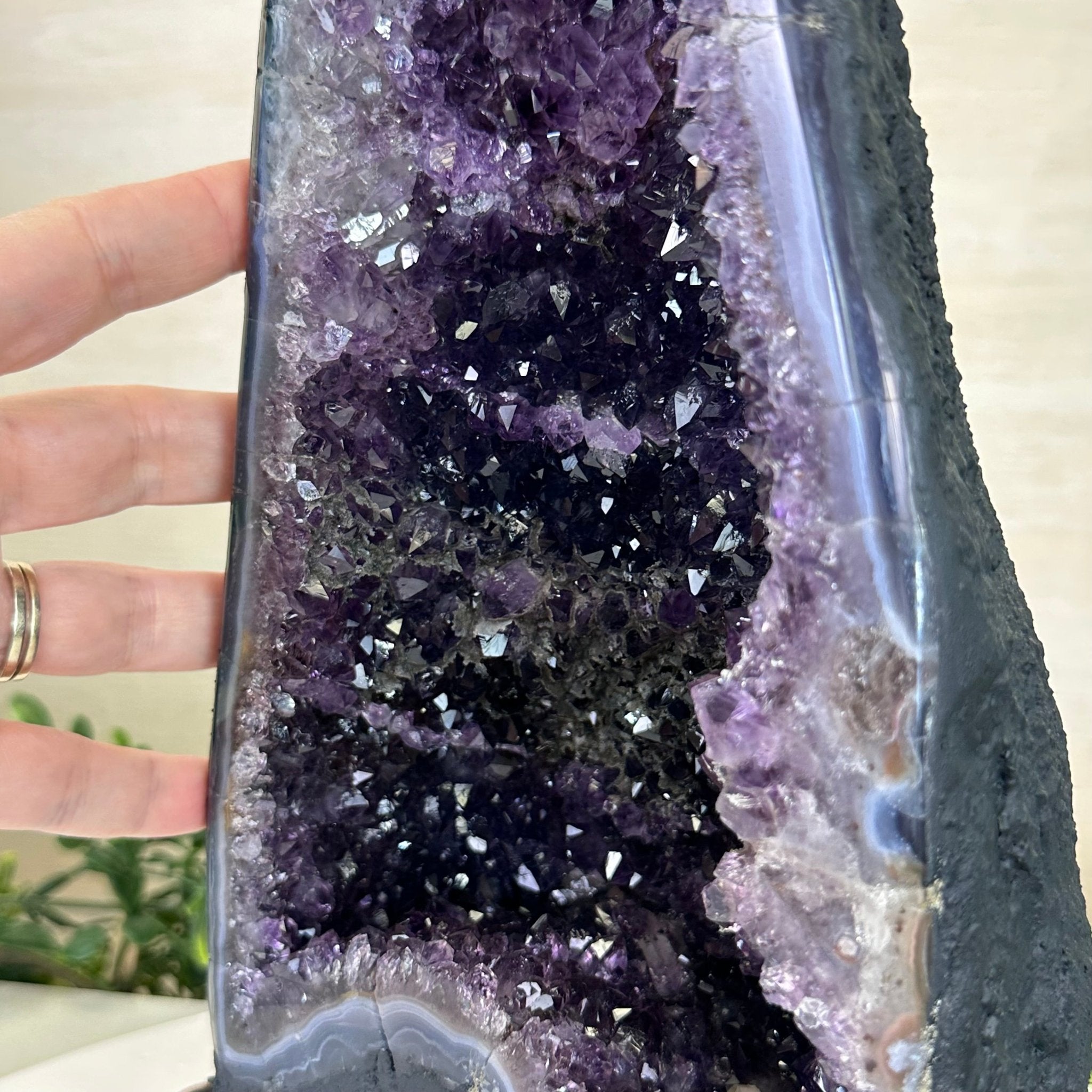 Extra Plus Quality Amethyst Cathedral, 11.8 lbs & 13.3" Tall #5601 - 1439 - Brazil GemsBrazil GemsExtra Plus Quality Amethyst Cathedral, 11.8 lbs & 13.3" Tall #5601 - 1439Cathedrals5601 - 1439