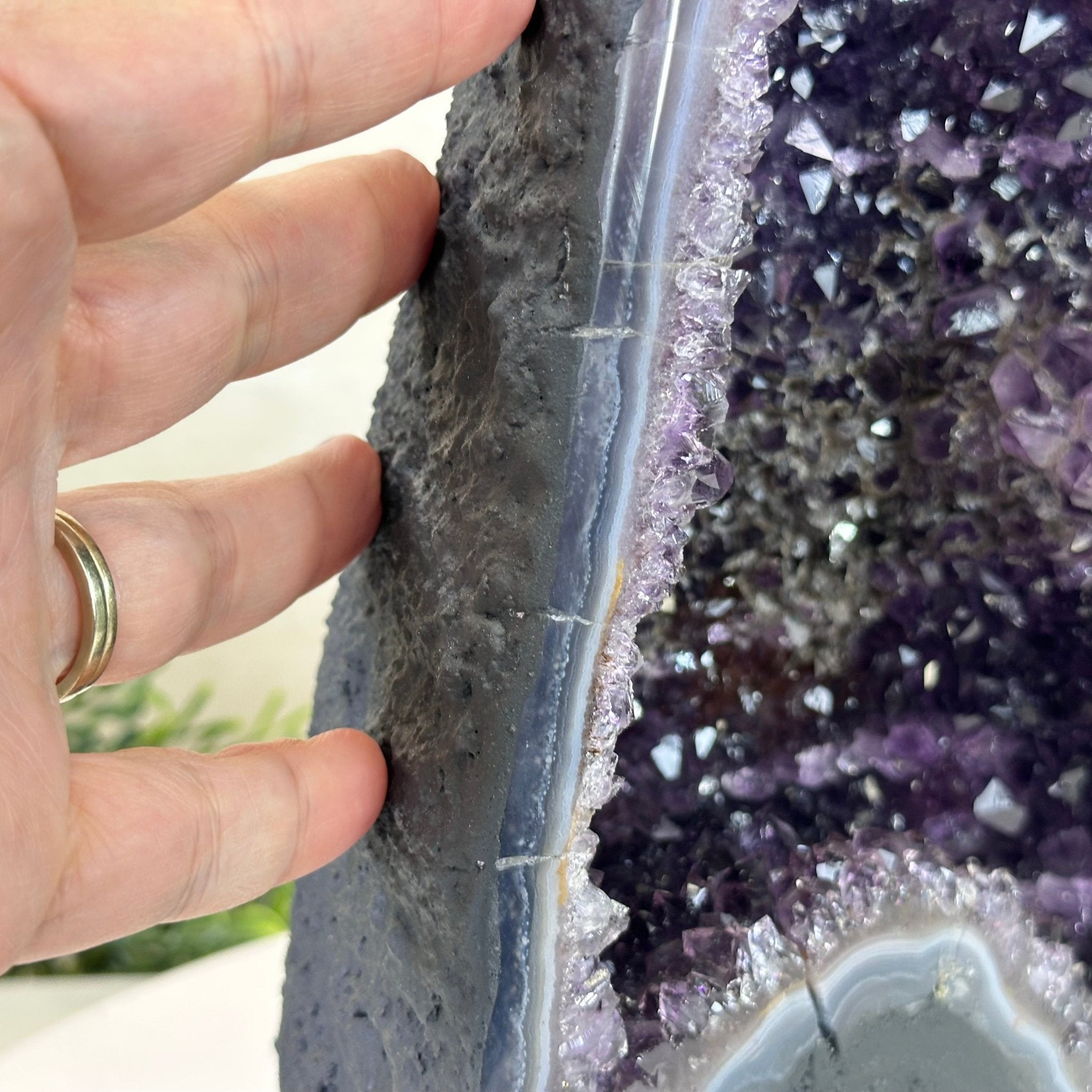 Extra Plus Quality Amethyst Cathedral, 11.8 lbs & 13.3" Tall #5601 - 1439 - Brazil GemsBrazil GemsExtra Plus Quality Amethyst Cathedral, 11.8 lbs & 13.3" Tall #5601 - 1439Cathedrals5601 - 1439