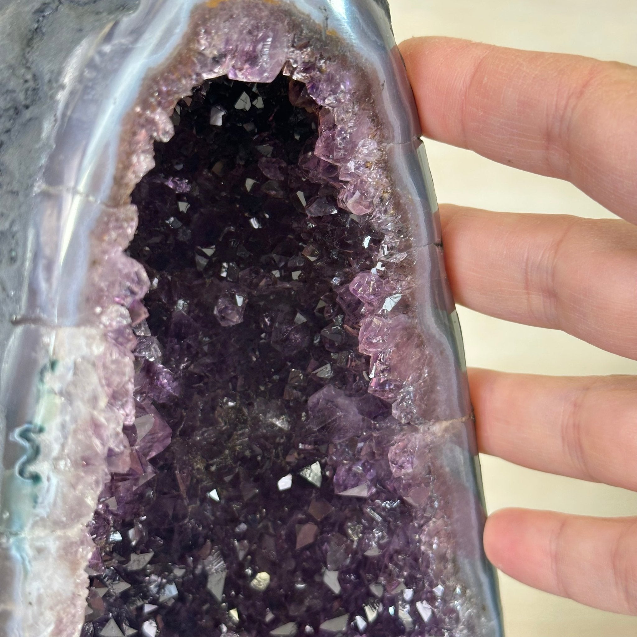 Extra Plus Quality Amethyst Cathedral, 11.8 lbs & 13.3" Tall #5601 - 1439 - Brazil GemsBrazil GemsExtra Plus Quality Amethyst Cathedral, 11.8 lbs & 13.3" Tall #5601 - 1439Cathedrals5601 - 1439