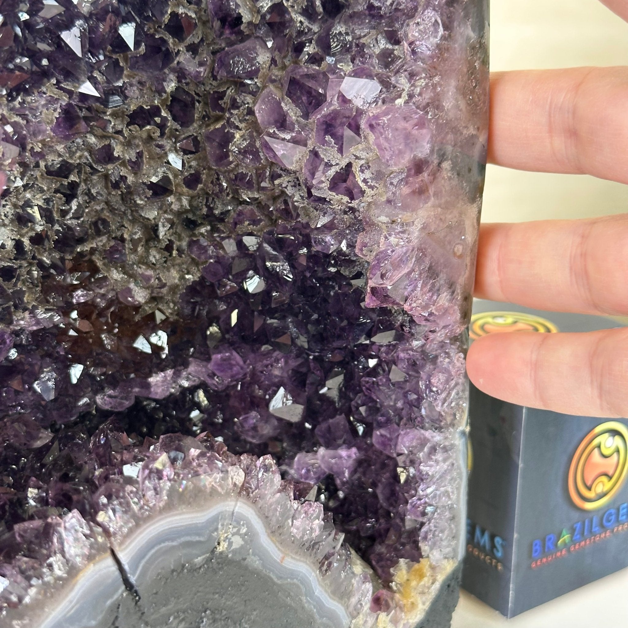 Extra Plus Quality Amethyst Cathedral, 11.8 lbs & 13.3" Tall #5601 - 1439 - Brazil GemsBrazil GemsExtra Plus Quality Amethyst Cathedral, 11.8 lbs & 13.3" Tall #5601 - 1439Cathedrals5601 - 1439