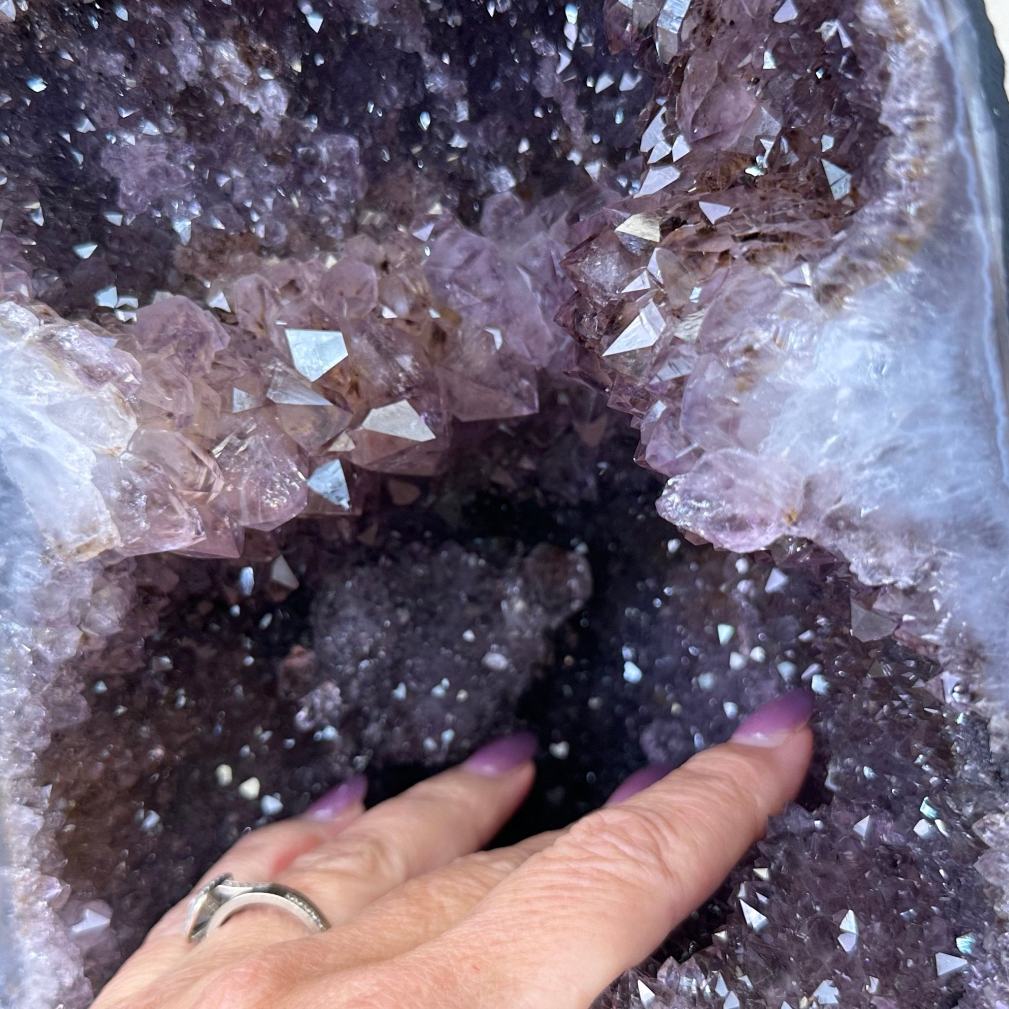 Extra Plus Quality Amethyst Cathedral, 12.9 lbs & 13.2" Tall #5601 - 1442 - Brazil GemsBrazil GemsExtra Plus Quality Amethyst Cathedral, 12.9 lbs & 13.2" Tall #5601 - 1442Cathedrals5601 - 1442