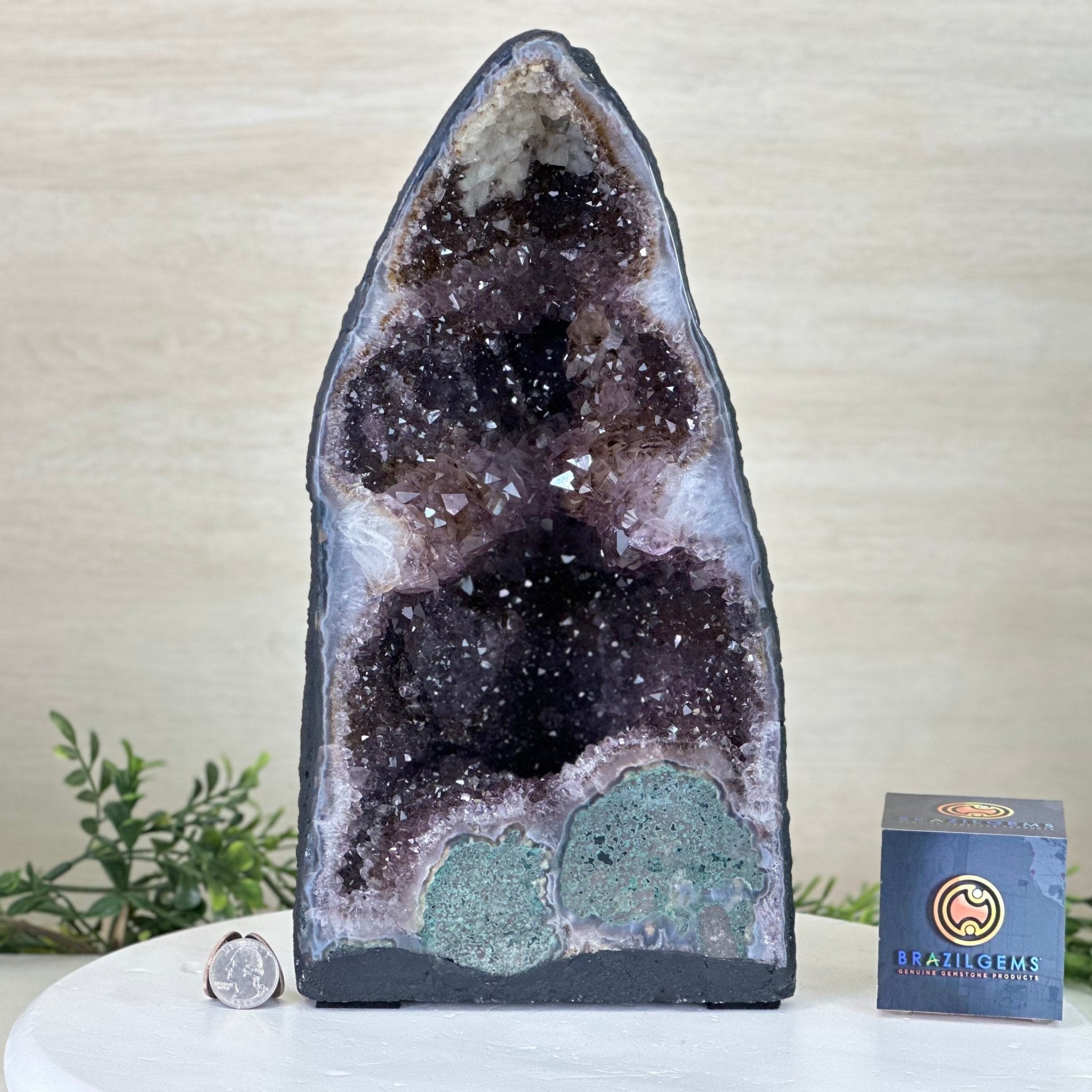 Extra Plus Quality Amethyst Cathedral, 12.9 lbs & 13.2" Tall #5601 - 1442 - Brazil GemsBrazil GemsExtra Plus Quality Amethyst Cathedral, 12.9 lbs & 13.2" Tall #5601 - 1442Cathedrals5601 - 1442