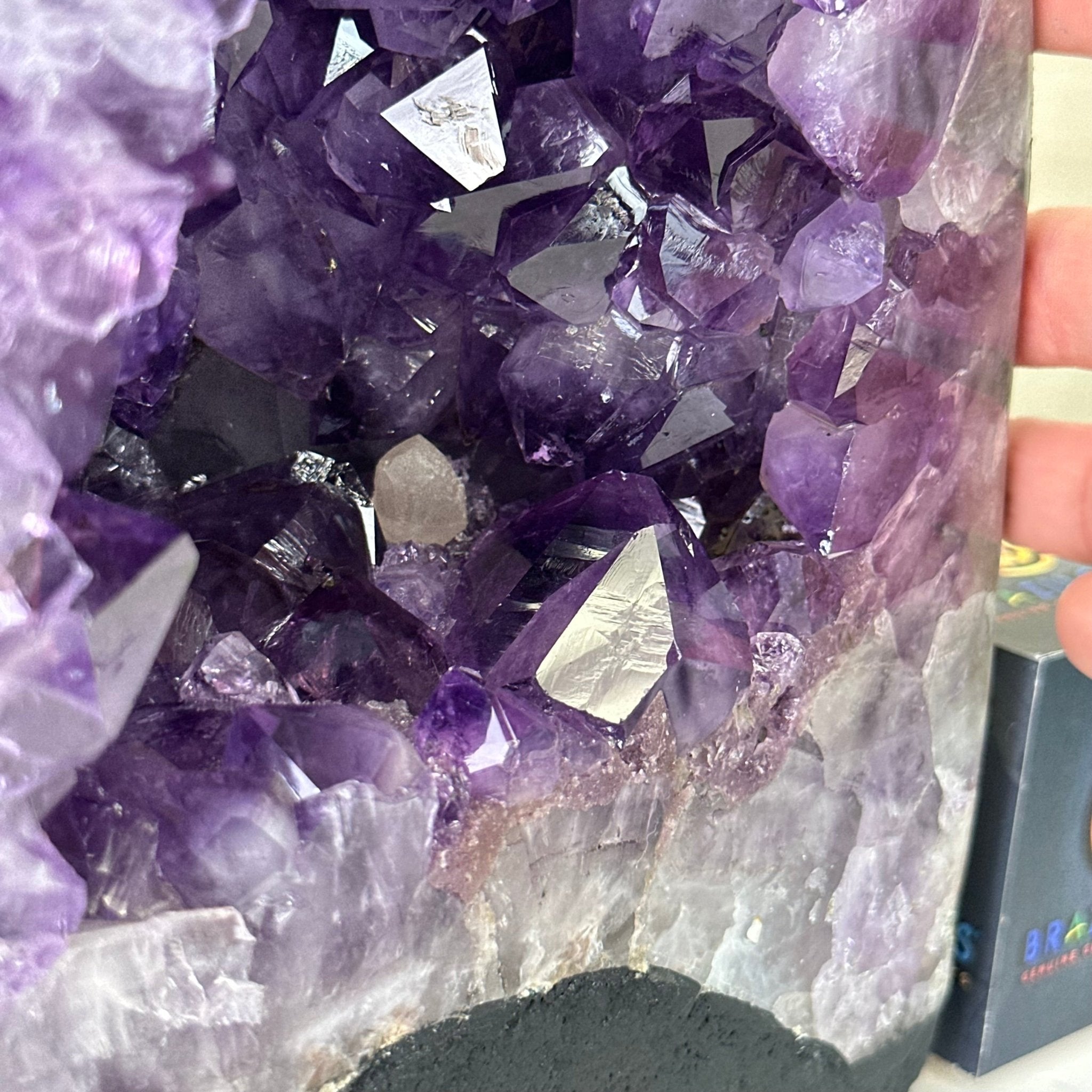 Extra Plus Quality Amethyst Cathedral, 12.9 lbs & 9.1" Tall #5601 - 1441 - Brazil GemsBrazil GemsExtra Plus Quality Amethyst Cathedral, 12.9 lbs & 9.1" Tall #5601 - 1441Cathedrals5601 - 1441