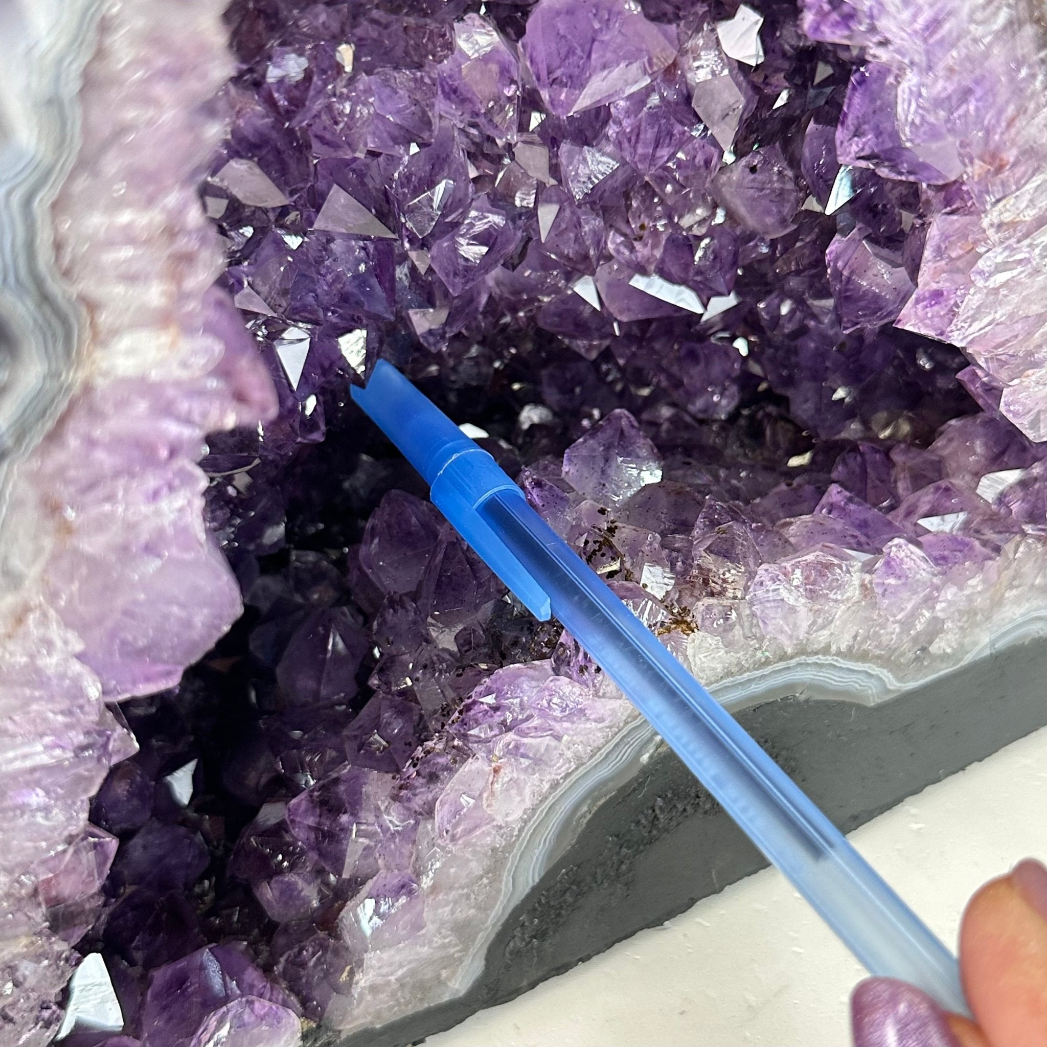 Extra Plus Quality Amethyst Cathedral, 14.1 lbs & 9.1" Tall #5601 - 1444 - Brazil GemsBrazil GemsExtra Plus Quality Amethyst Cathedral, 14.1 lbs & 9.1" Tall #5601 - 1444Cathedrals5601 - 1444