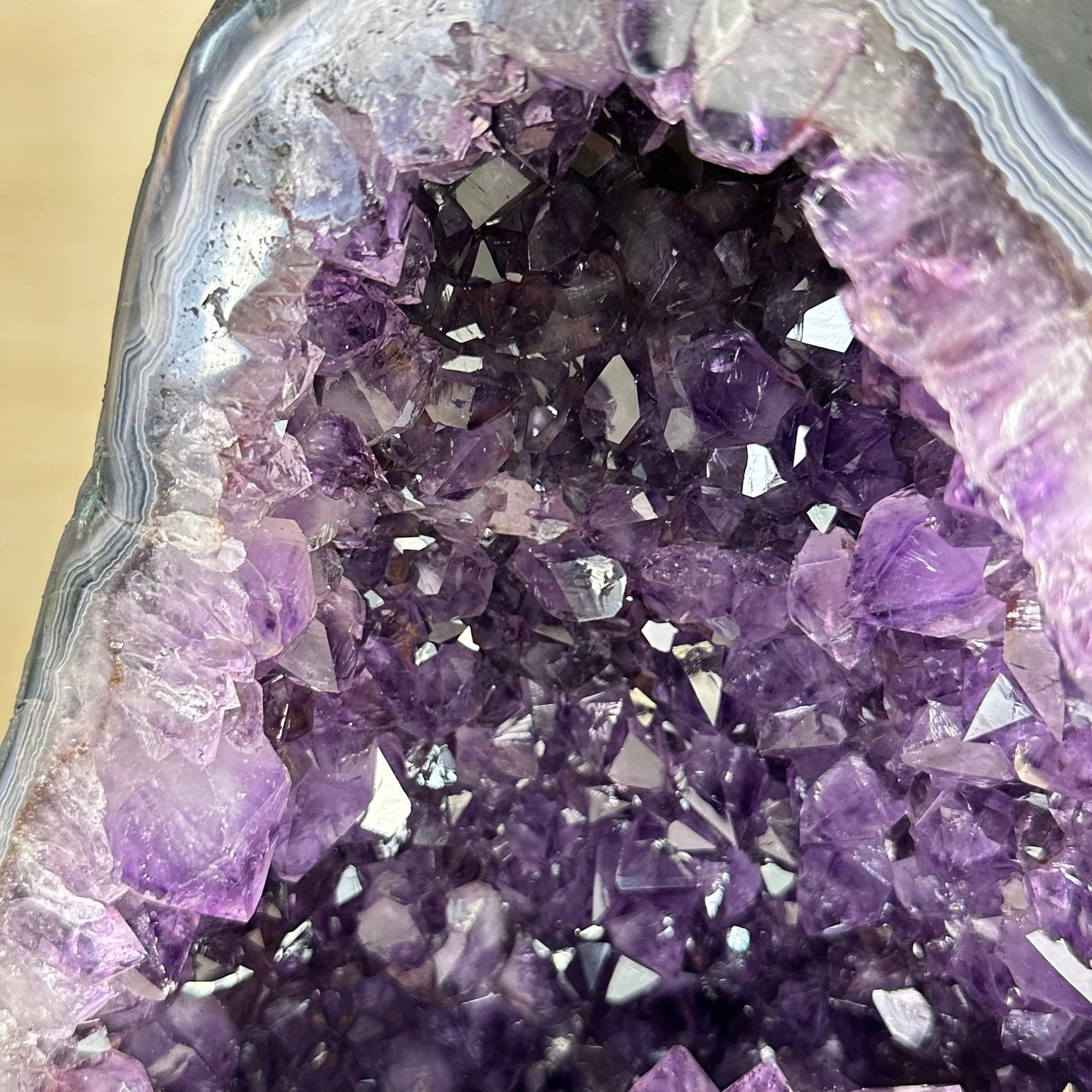 Extra Plus Quality Amethyst Cathedral, 14.1 lbs & 9.1" Tall #5601 - 1444 - Brazil GemsBrazil GemsExtra Plus Quality Amethyst Cathedral, 14.1 lbs & 9.1" Tall #5601 - 1444Cathedrals5601 - 1444