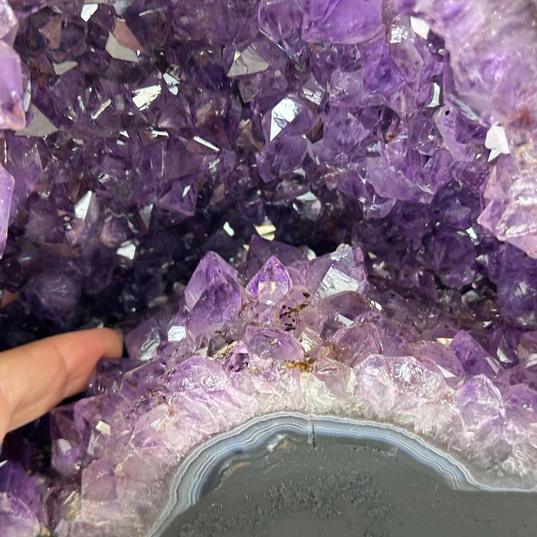 Extra Plus Quality Amethyst Cathedral, 14.1 lbs & 9.1" Tall #5601 - 1444 - Brazil GemsBrazil GemsExtra Plus Quality Amethyst Cathedral, 14.1 lbs & 9.1" Tall #5601 - 1444Cathedrals5601 - 1444