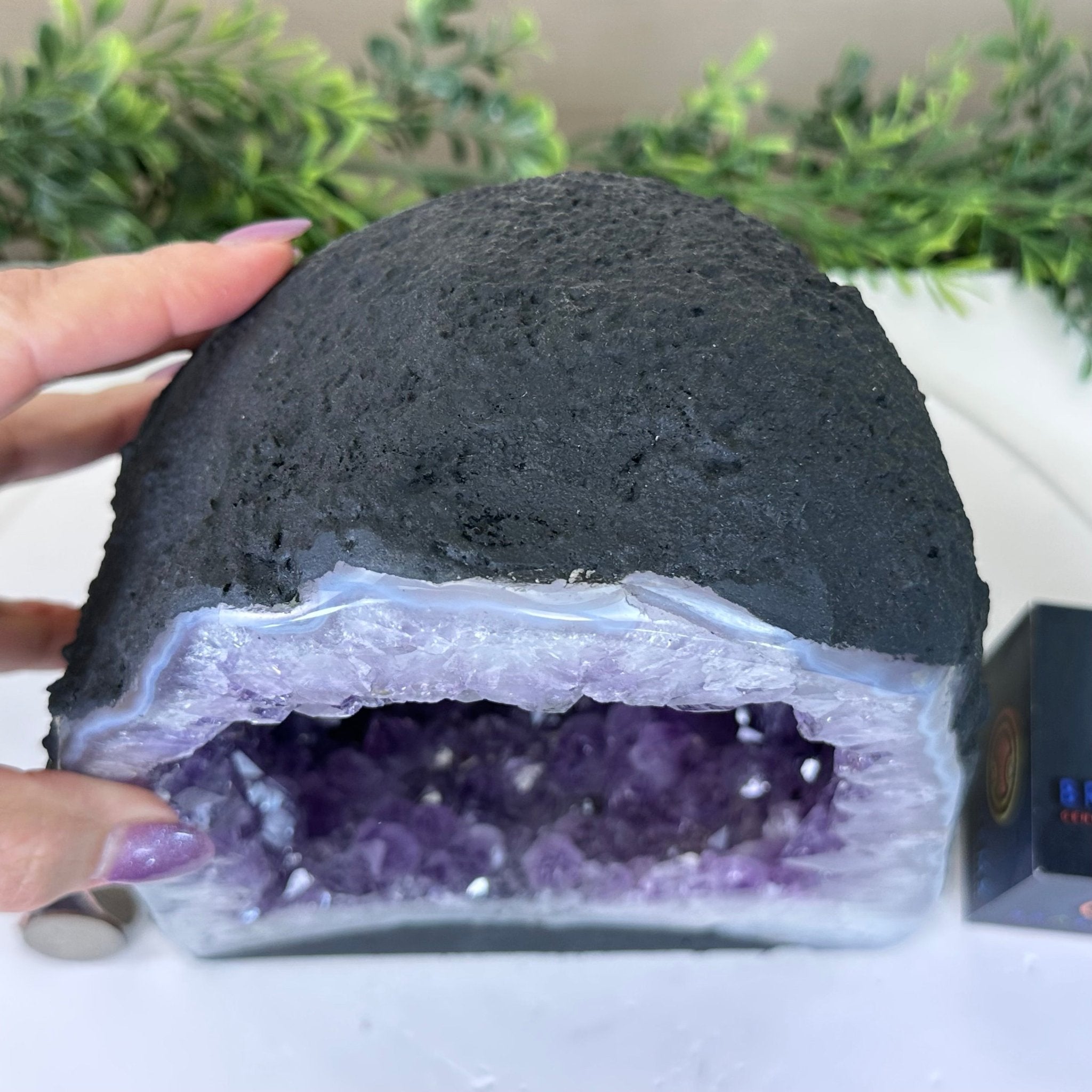 Extra Plus Quality Amethyst Cathedral, 15.5 lbs & 9" Tall #5601 - 1446 - Brazil GemsBrazil GemsExtra Plus Quality Amethyst Cathedral, 15.5 lbs & 9" Tall #5601 - 1446Cathedrals5601 - 1446