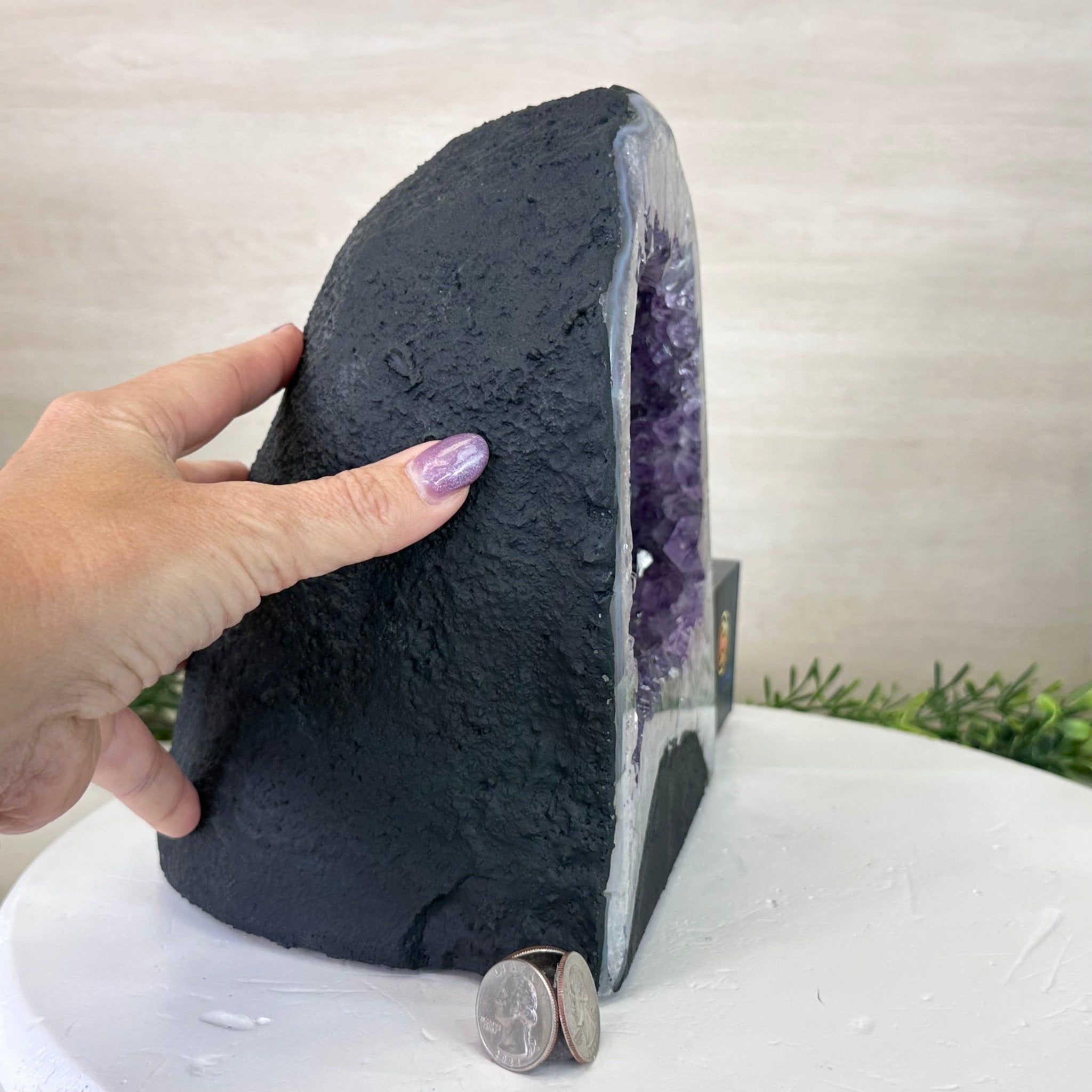 Extra Plus Quality Amethyst Cathedral, 15.5 lbs & 9" Tall #5601 - 1446 - Brazil GemsBrazil GemsExtra Plus Quality Amethyst Cathedral, 15.5 lbs & 9" Tall #5601 - 1446Cathedrals5601 - 1446