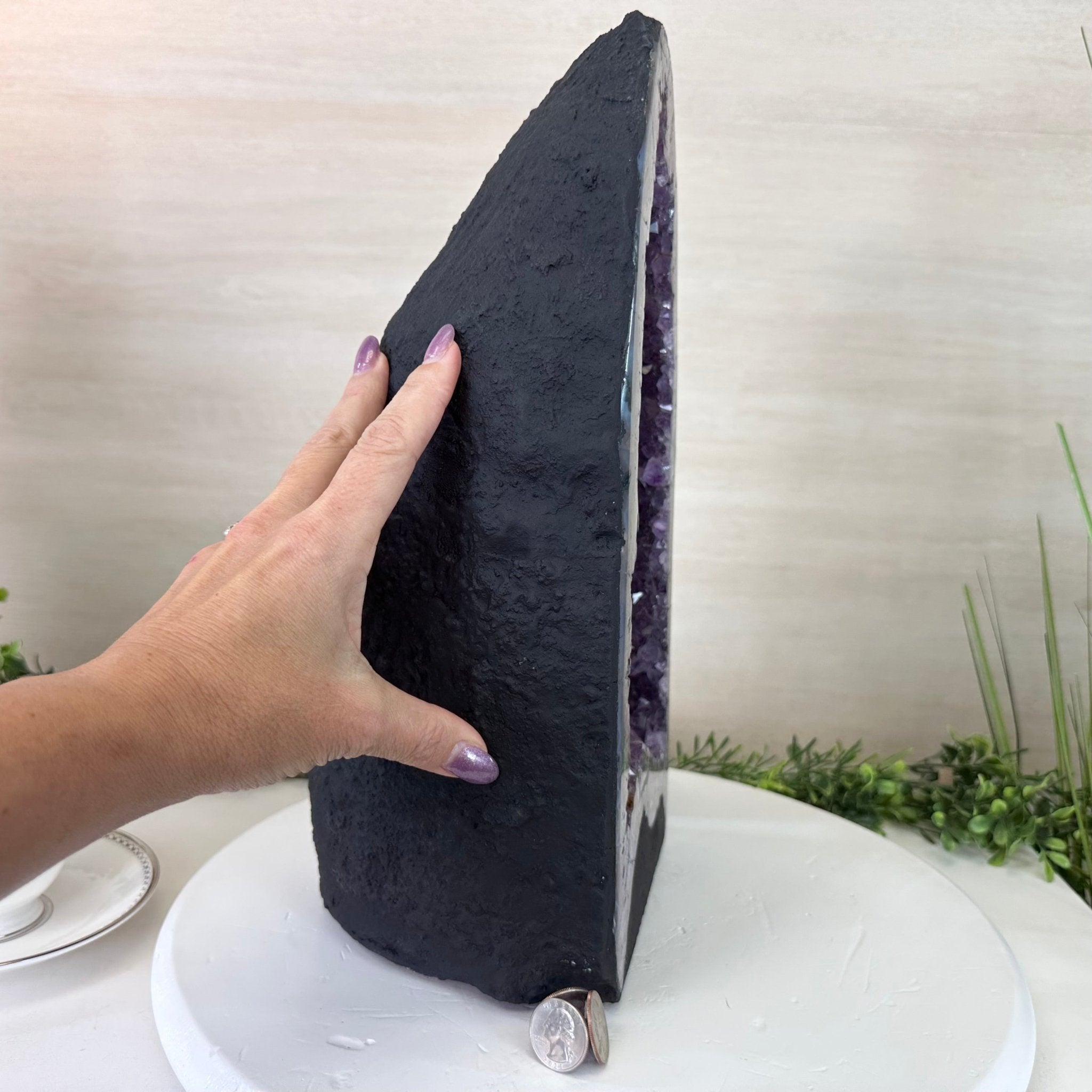 Extra Plus Quality Amethyst Cathedral, 23.1 lbs & 15" Tall #5601 - 1451 - Brazil GemsBrazil GemsExtra Plus Quality Amethyst Cathedral, 23.1 lbs & 15" Tall #5601 - 1451Cathedrals5601 - 1451