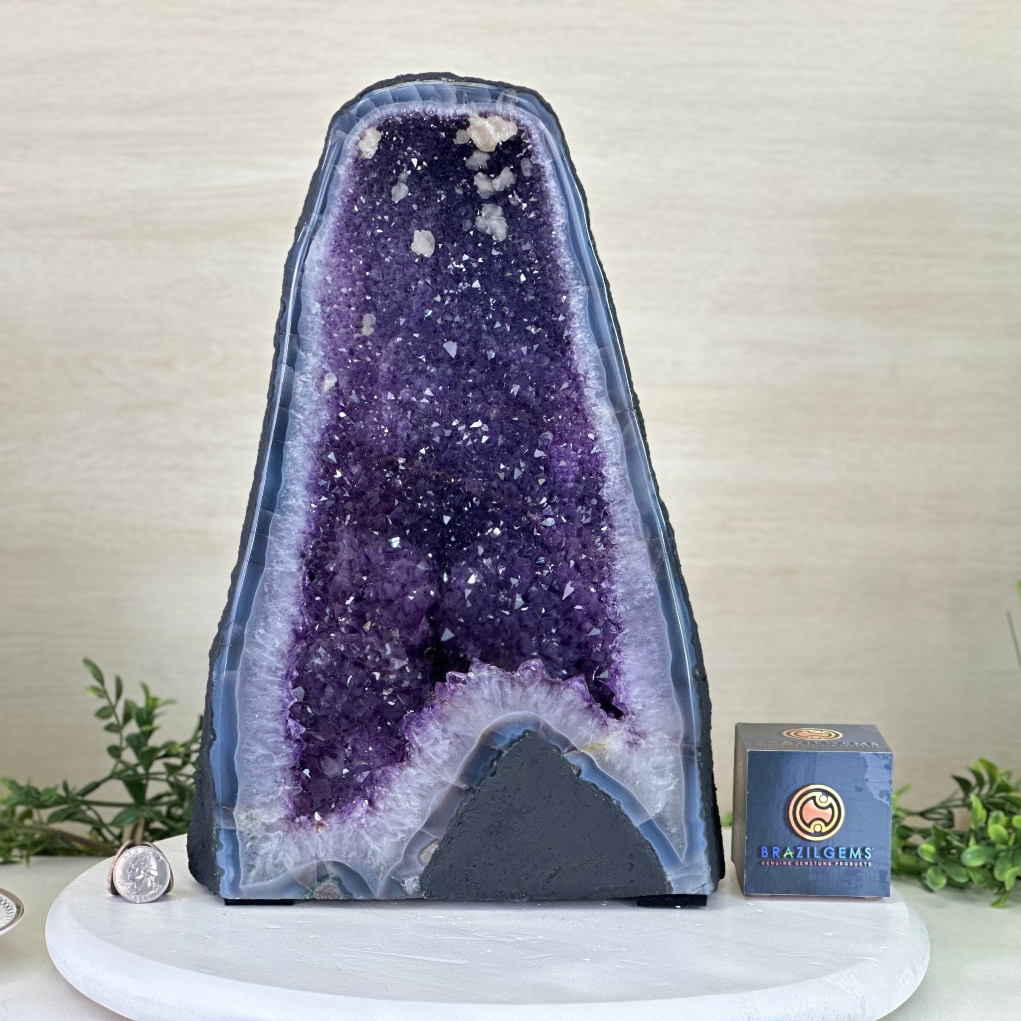 Extra Plus Quality Amethyst Cathedral, 26.2 lbs & 14" Tall #5601 - 1453 - Brazil GemsBrazil GemsExtra Plus Quality Amethyst Cathedral, 26.2 lbs & 14" Tall #5601 - 1453Cathedrals5601 - 1453