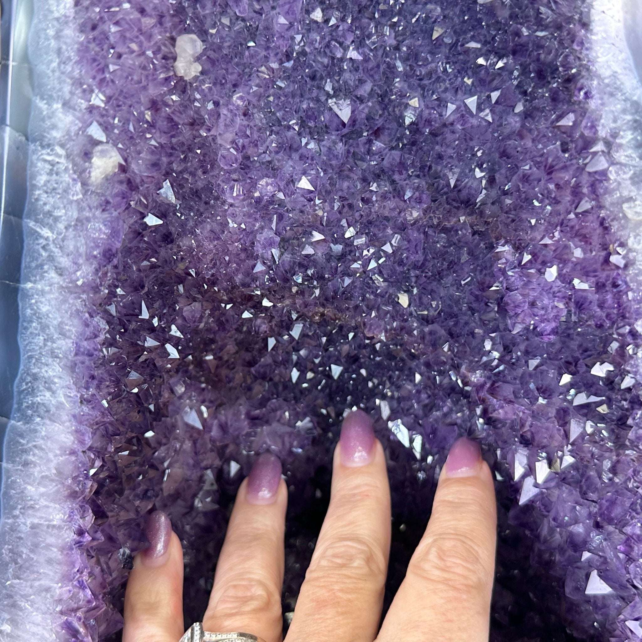 Extra Plus Quality Amethyst Cathedral, 26.2 lbs & 14" Tall #5601 - 1453 - Brazil GemsBrazil GemsExtra Plus Quality Amethyst Cathedral, 26.2 lbs & 14" Tall #5601 - 1453Cathedrals5601 - 1453