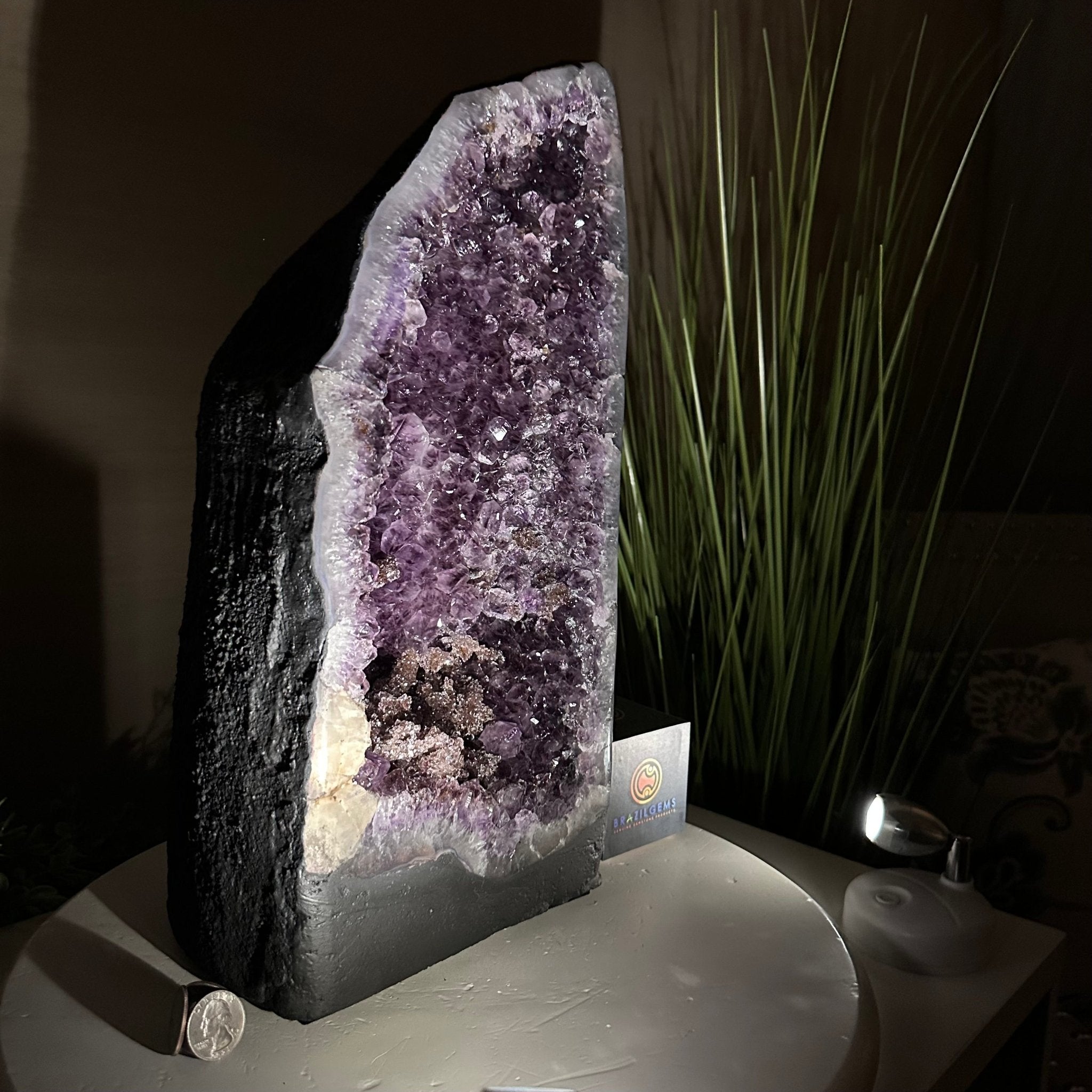 Extra Plus Quality Amethyst Cathedral, 26.3 lbs & 15.5" Tall #5601 - 1454 - Brazil GemsBrazil GemsExtra Plus Quality Amethyst Cathedral, 26.3 lbs & 15.5" Tall #5601 - 1454Cathedrals5601 - 1454