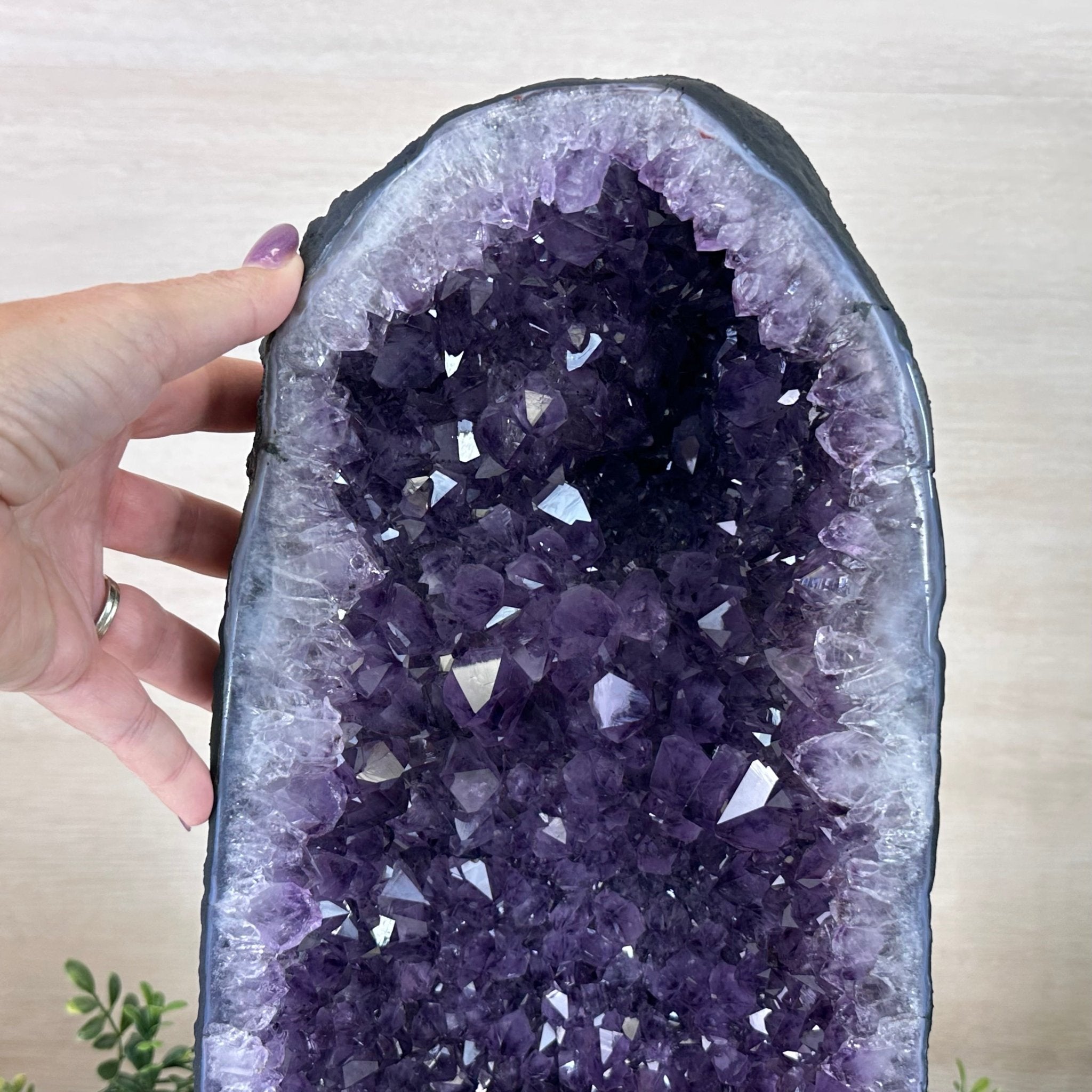 Extra Plus Quality Amethyst Cathedral, 27.1 lbs & 15.6" Tall #5601 - 1455 - Brazil GemsBrazil GemsExtra Plus Quality Amethyst Cathedral, 27.1 lbs & 15.6" Tall #5601 - 1455Cathedrals5601 - 1455