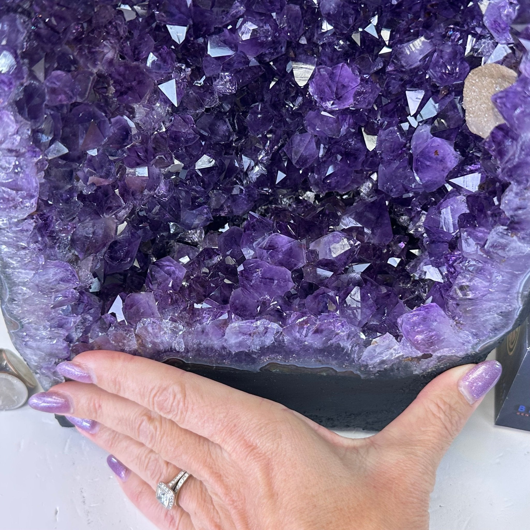 Extra Plus Quality Amethyst Cathedral, 29.2 lbs & 18.7" Tall #5601 - 1456 - Brazil GemsBrazil GemsExtra Plus Quality Amethyst Cathedral, 29.2 lbs & 18.7" Tall #5601 - 1456Cathedrals5601 - 1456