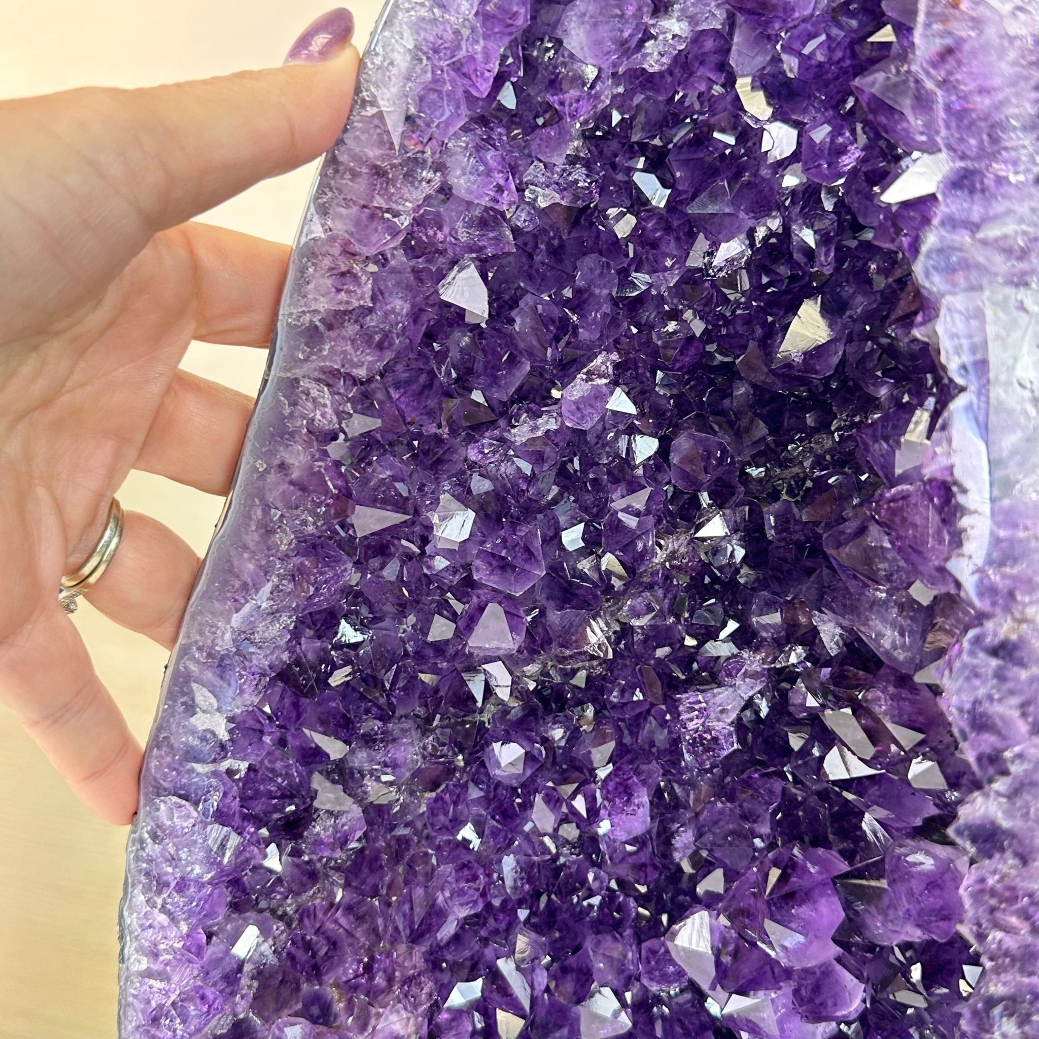 Extra Plus Quality Amethyst Cathedral, 29.2 lbs & 18.7" Tall #5601 - 1456 - Brazil GemsBrazil GemsExtra Plus Quality Amethyst Cathedral, 29.2 lbs & 18.7" Tall #5601 - 1456Cathedrals5601 - 1456