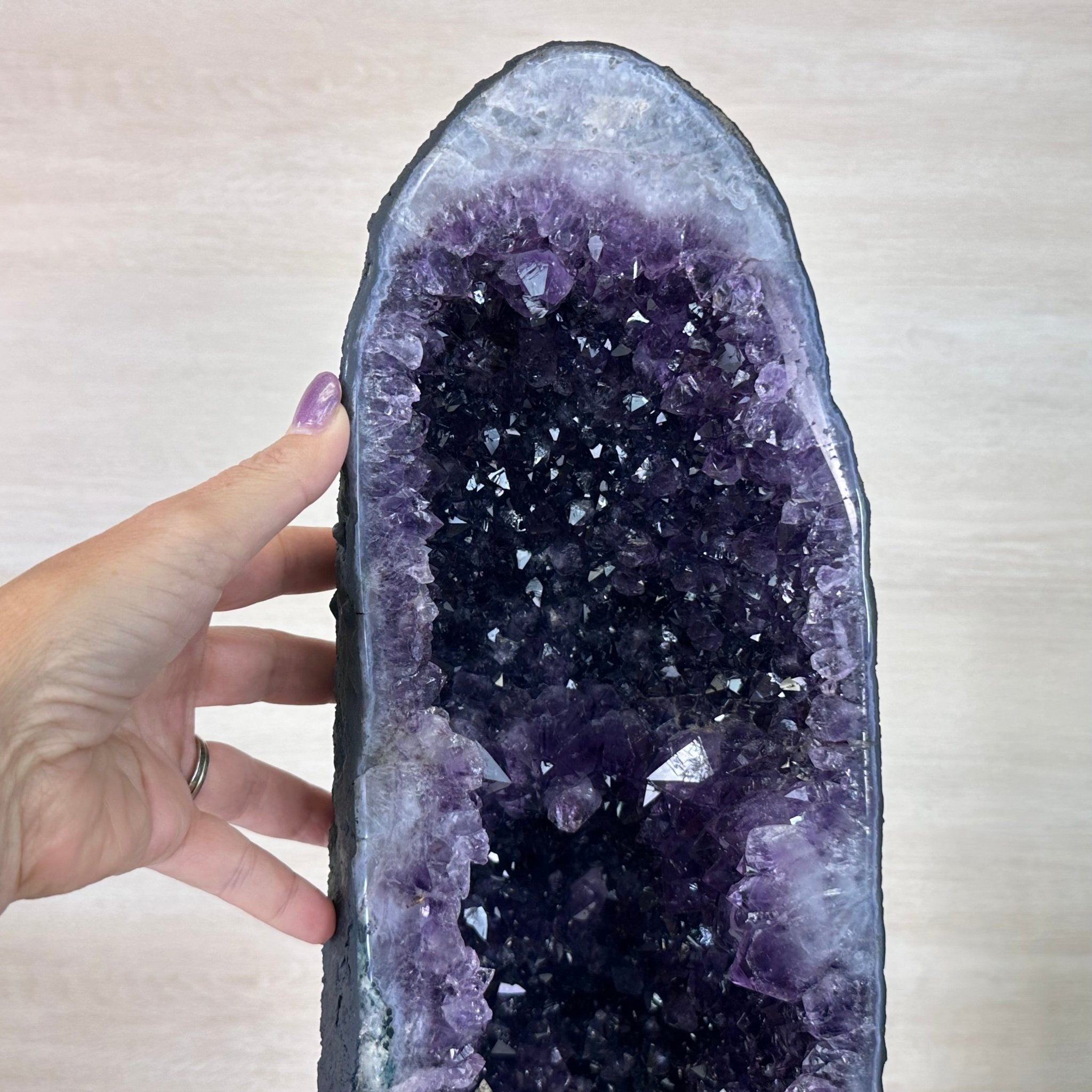 Extra Plus Quality Amethyst Cathedral, 29.6 lbs & 25.4" Tall #5601 - 1457 - Brazil GemsBrazil GemsExtra Plus Quality Amethyst Cathedral, 29.6 lbs & 25.4" Tall #5601 - 1457Cathedrals5601 - 1457