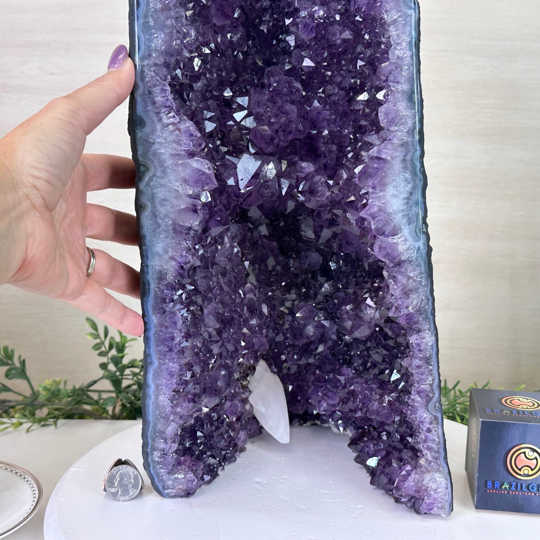 Extra Plus Quality Amethyst Cathedral, 30 lbs & 22.4" Tall #5601 - 1458 - Brazil GemsBrazil GemsExtra Plus Quality Amethyst Cathedral, 30 lbs & 22.4" Tall #5601 - 1458Cathedrals5601 - 1458