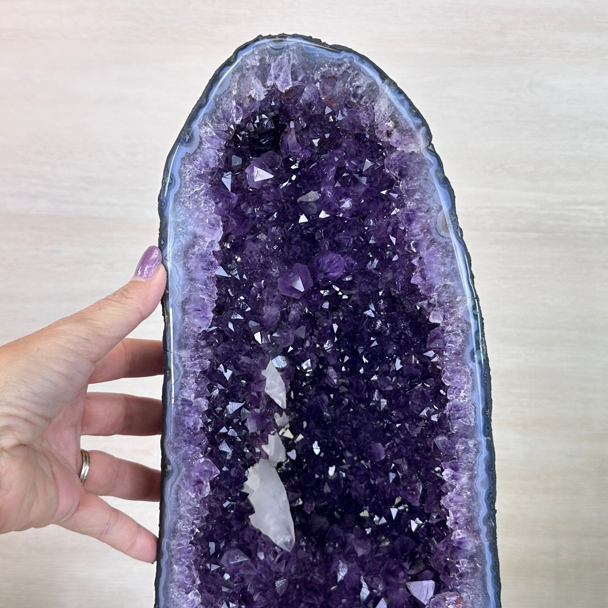 Extra Plus Quality Amethyst Cathedral, 30.7 lbs & 21.4" Tall #5601 - 1459 - Brazil GemsBrazil GemsExtra Plus Quality Amethyst Cathedral, 30.7 lbs & 21.4" Tall #5601 - 1459Cathedrals5601 - 1459