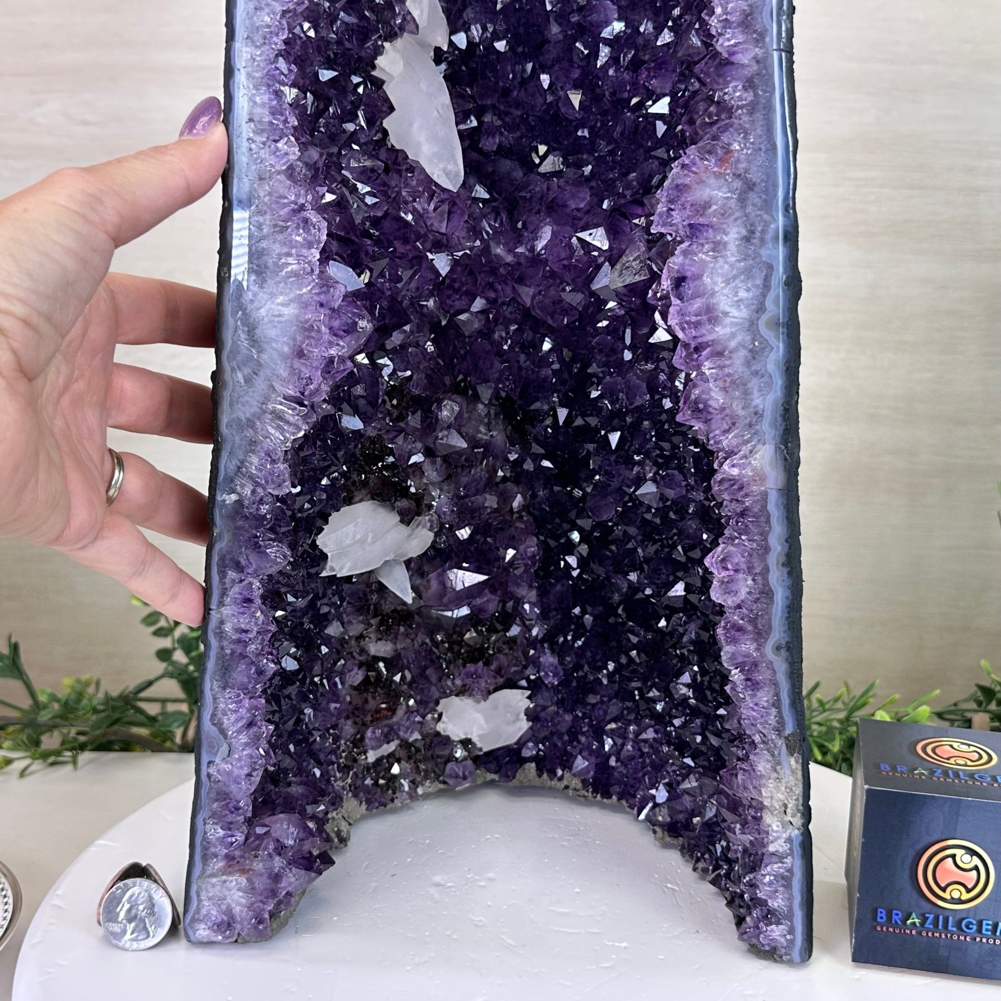 Extra Plus Quality Amethyst Cathedral, 30.7 lbs & 21.4" Tall #5601 - 1459 - Brazil GemsBrazil GemsExtra Plus Quality Amethyst Cathedral, 30.7 lbs & 21.4" Tall #5601 - 1459Cathedrals5601 - 1459