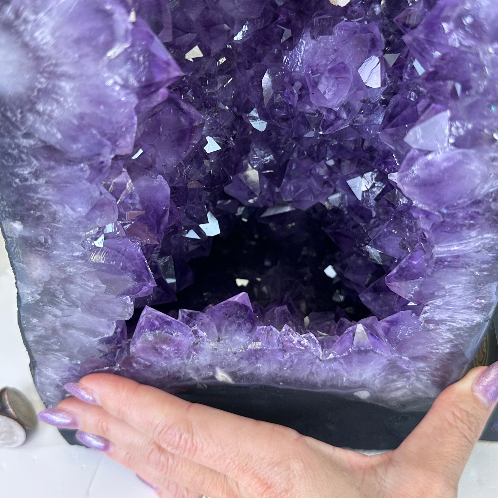 Extra Plus Quality Amethyst Cathedral, 31 lbs & 21.8" Tall #5601 - 1461 - Brazil GemsBrazil GemsExtra Plus Quality Amethyst Cathedral, 31 lbs & 21.8" Tall #5601 - 1461Cathedrals5601 - 1461