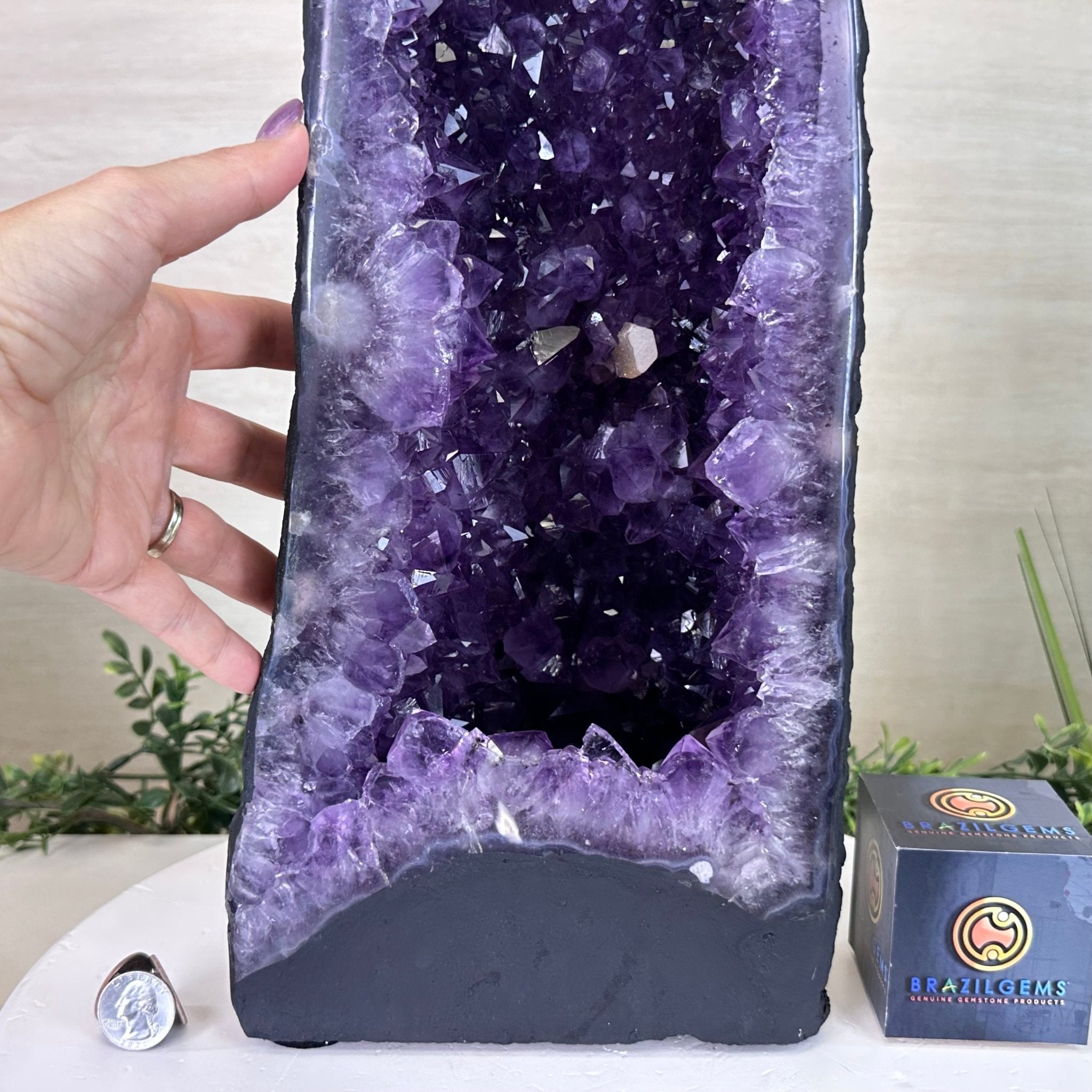 Extra Plus Quality Amethyst Cathedral, 31 lbs & 21.8" Tall #5601 - 1461 - Brazil GemsBrazil GemsExtra Plus Quality Amethyst Cathedral, 31 lbs & 21.8" Tall #5601 - 1461Cathedrals5601 - 1461