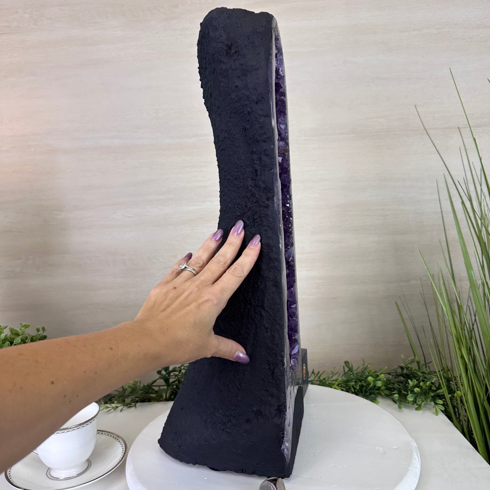 Extra Plus Quality Amethyst Cathedral, 31 lbs & 21.8" Tall #5601 - 1461 - Brazil GemsBrazil GemsExtra Plus Quality Amethyst Cathedral, 31 lbs & 21.8" Tall #5601 - 1461Cathedrals5601 - 1461