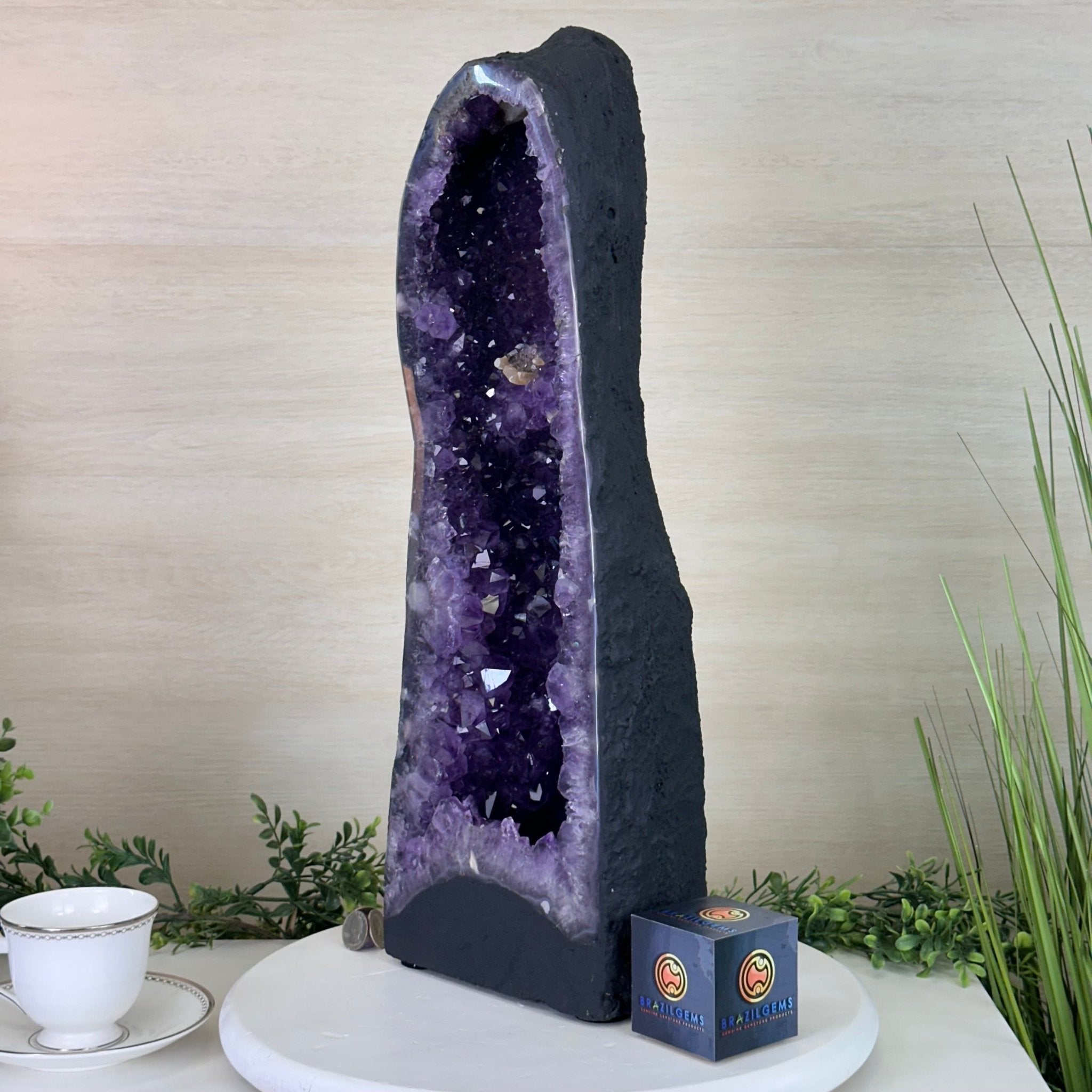 Extra Plus Quality Amethyst Cathedral, 31 lbs & 21.8" Tall #5601 - 1461 - Brazil GemsBrazil GemsExtra Plus Quality Amethyst Cathedral, 31 lbs & 21.8" Tall #5601 - 1461Cathedrals5601 - 1461