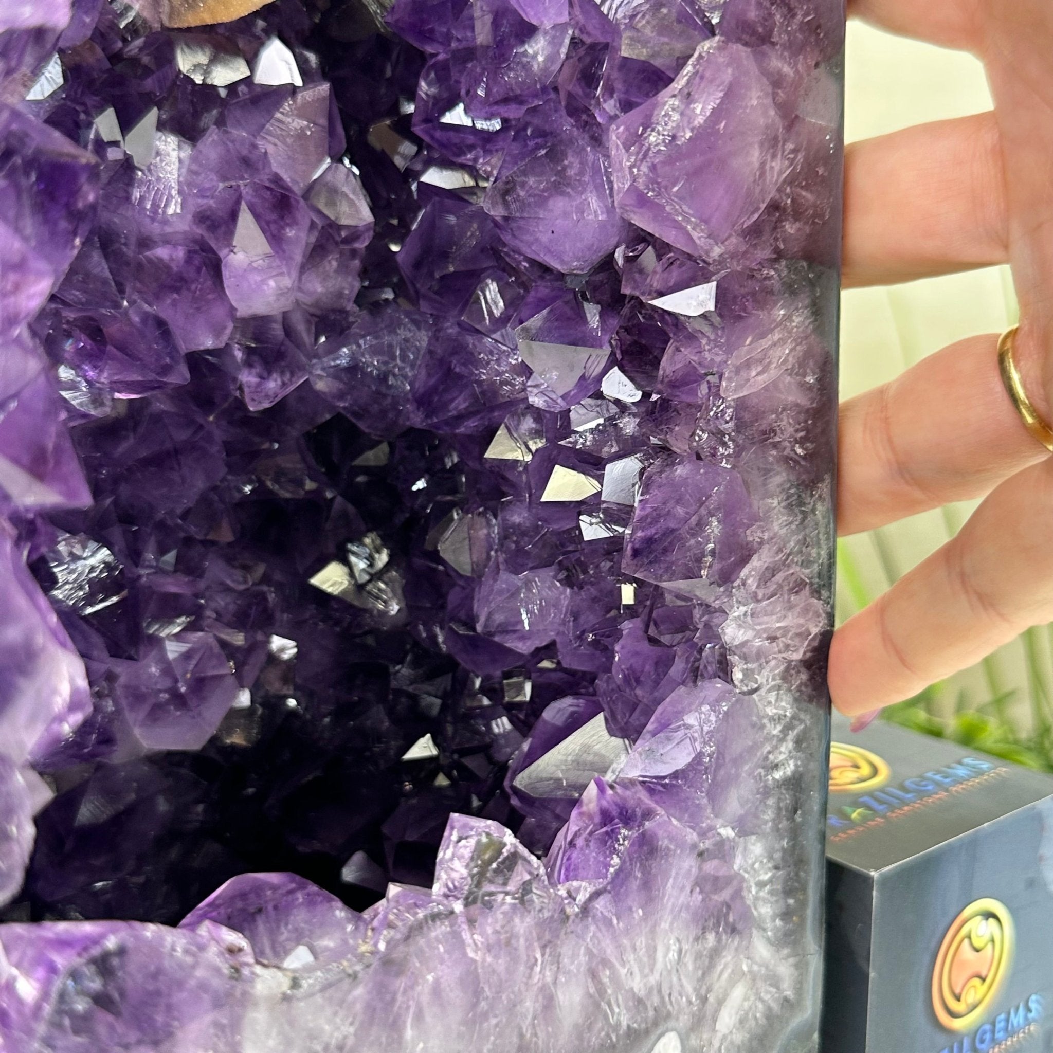 Extra Plus Quality Amethyst Cathedral, 31 lbs & 21.8" Tall #5601 - 1461 - Brazil GemsBrazil GemsExtra Plus Quality Amethyst Cathedral, 31 lbs & 21.8" Tall #5601 - 1461Cathedrals5601 - 1461