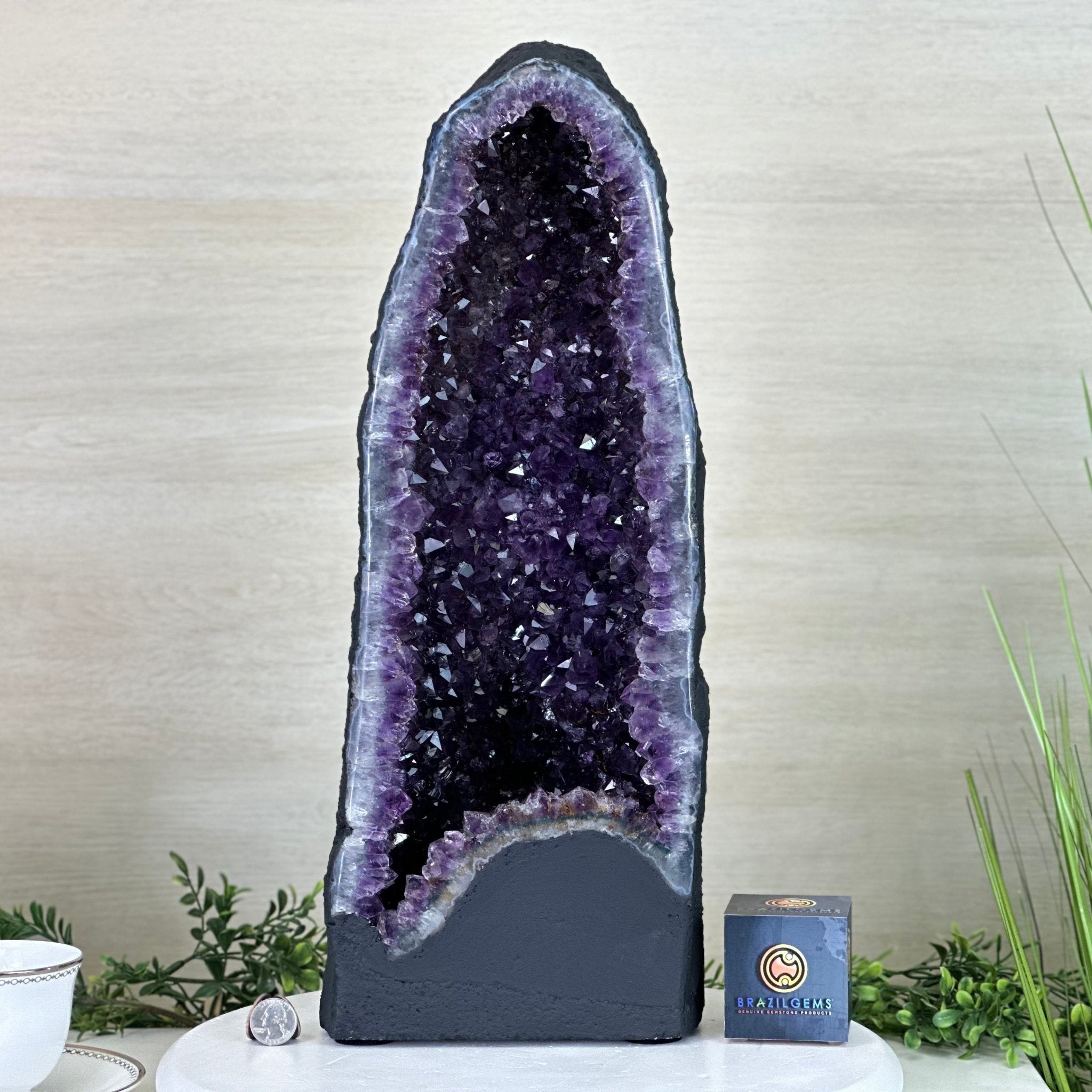 Extra Plus Quality Amethyst Cathedral, 36.3 lbs & 20.4" Tall #5601 - 1462 - Brazil GemsBrazil GemsExtra Plus Quality Amethyst Cathedral, 36.3 lbs & 20.4" Tall #5601 - 1462Cathedrals5601 - 1462